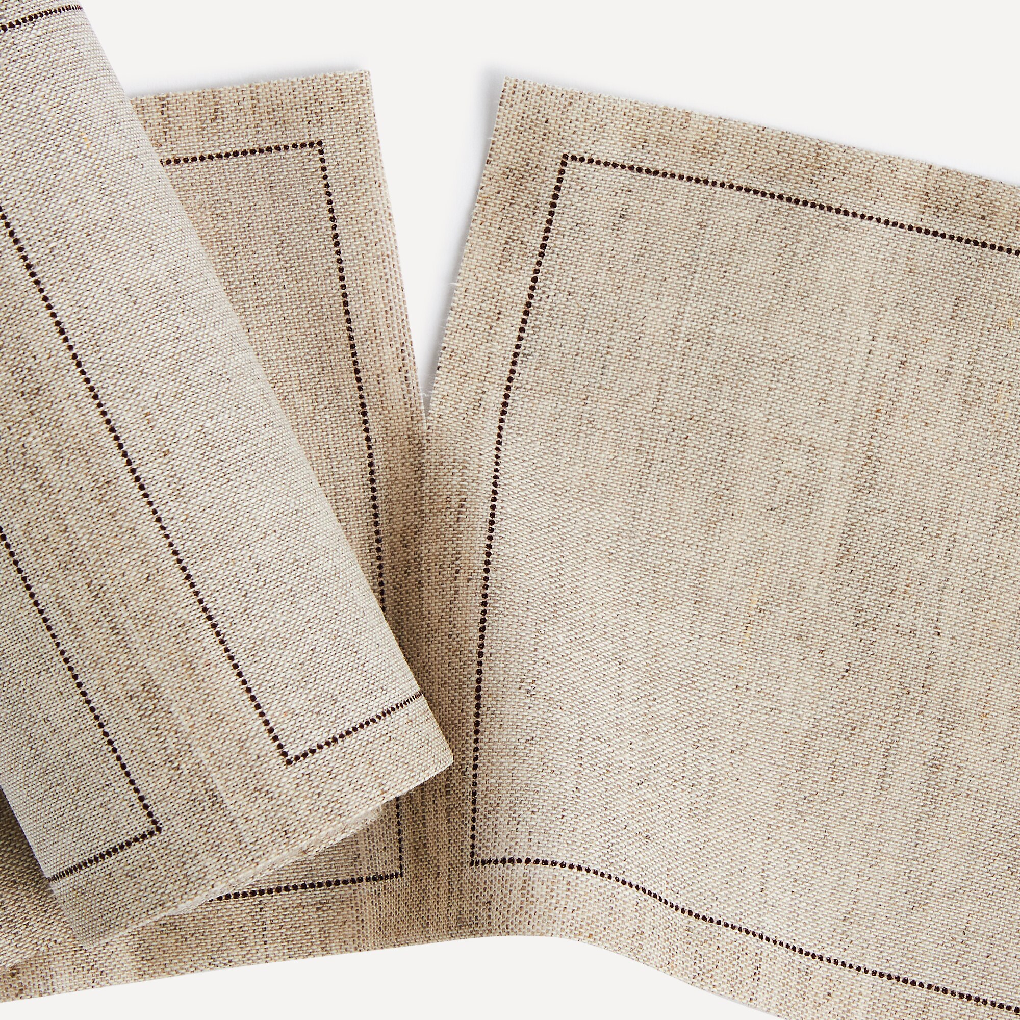 Rollo de 50 servilletas de cocktail Lino My Drap - Natural 11 x 11 cm Natural-2