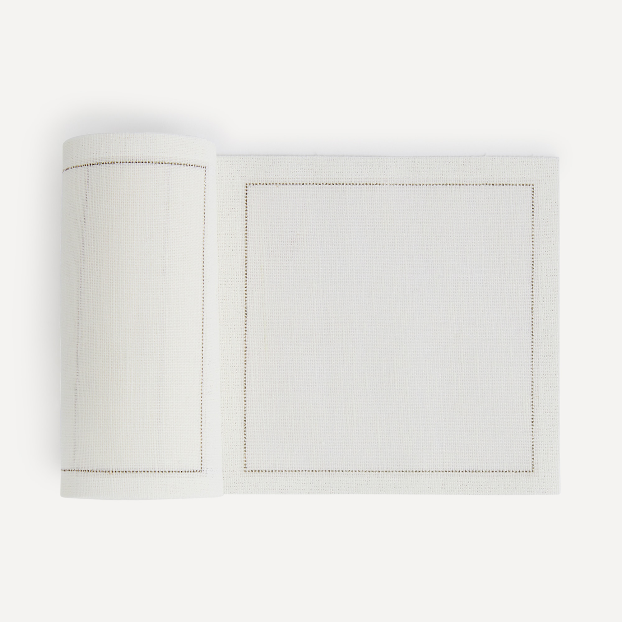 Rollo de 50 servilletas de cocktail Lino My Drap - Crudo 11 x 11 cm Crudo-1