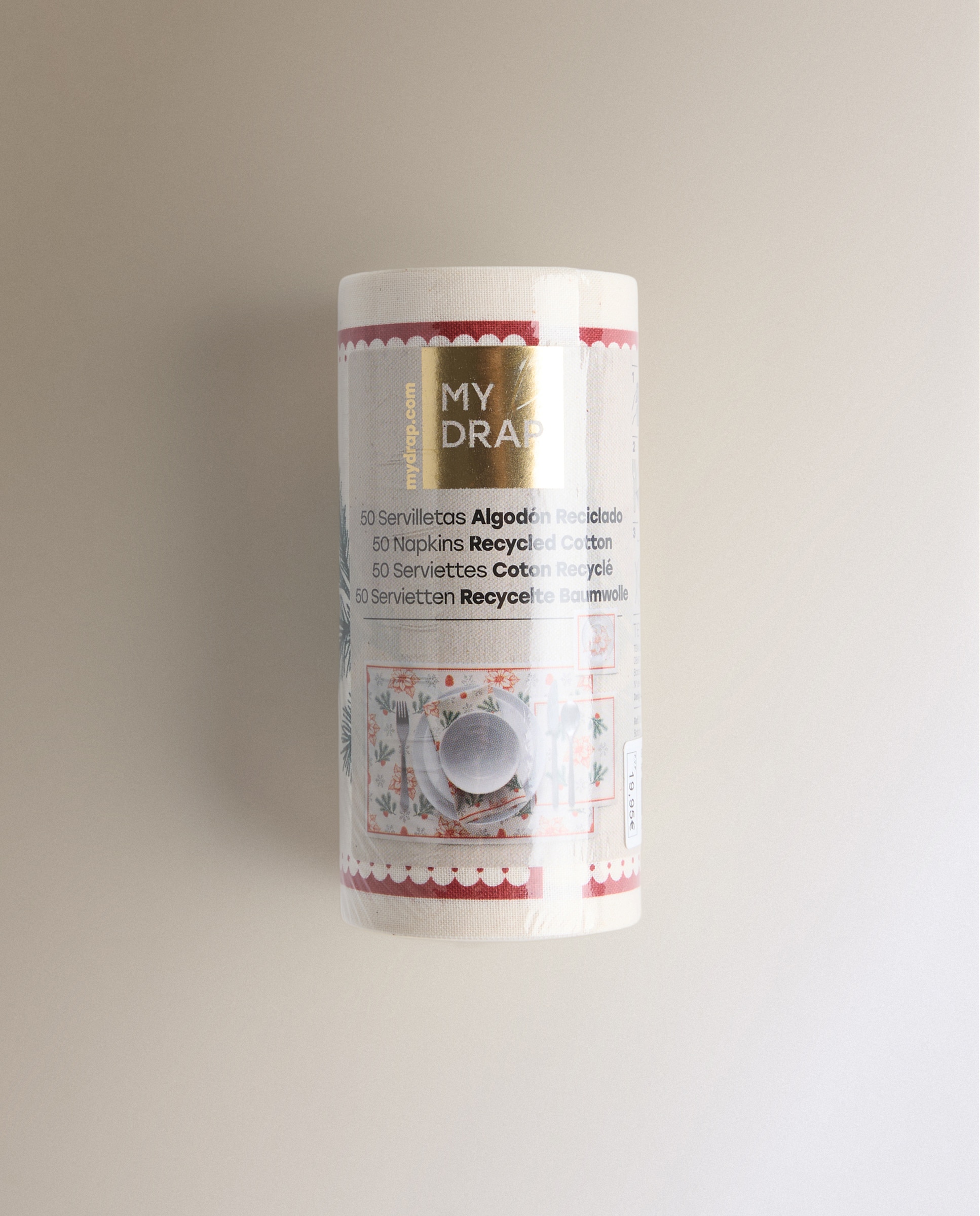 Pack de 50 Guardanapos de Cocktail de Algodão Botanic Multicolor-4