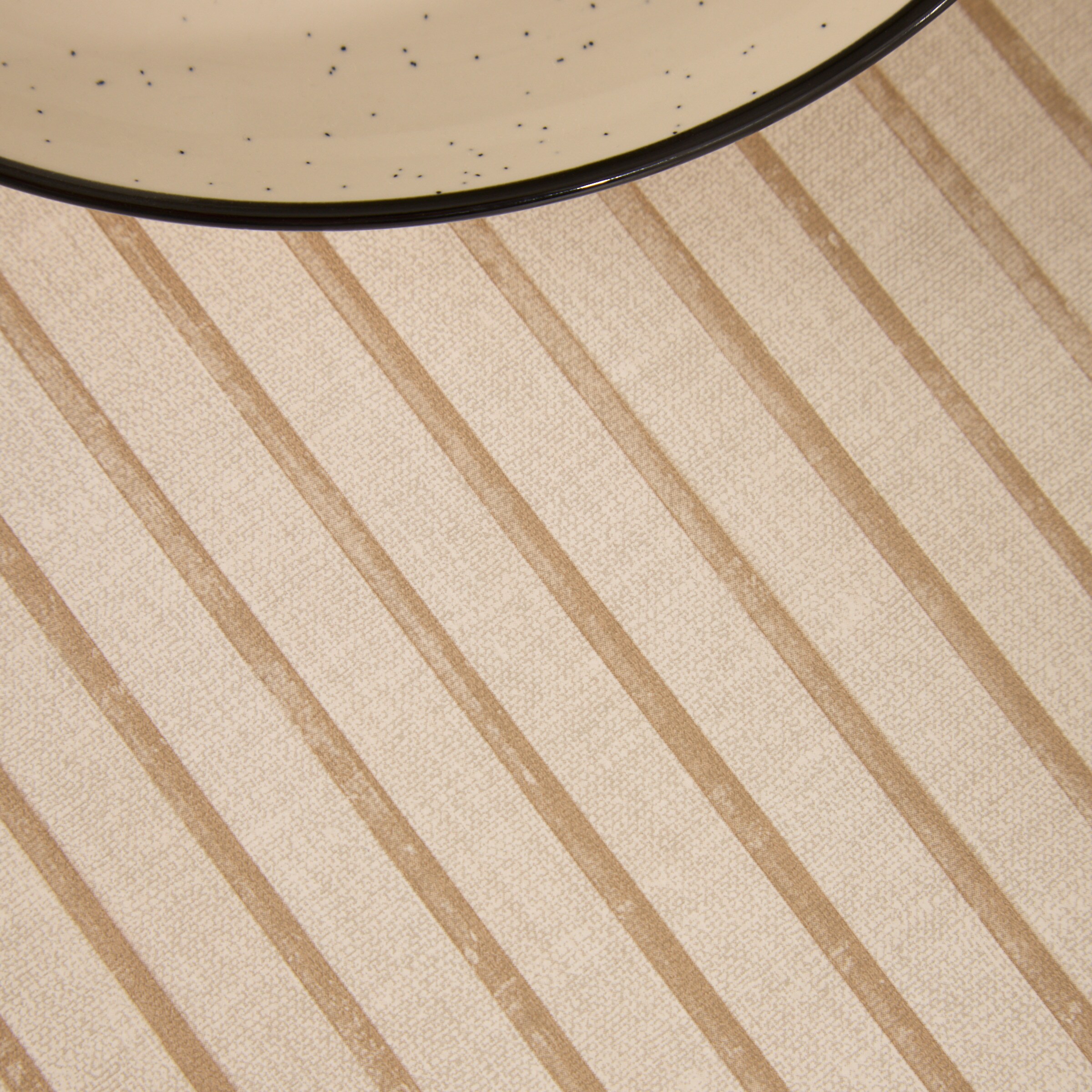 Mantel antimanchas PVC Rayas Basics El Corte Inglés Beige-3