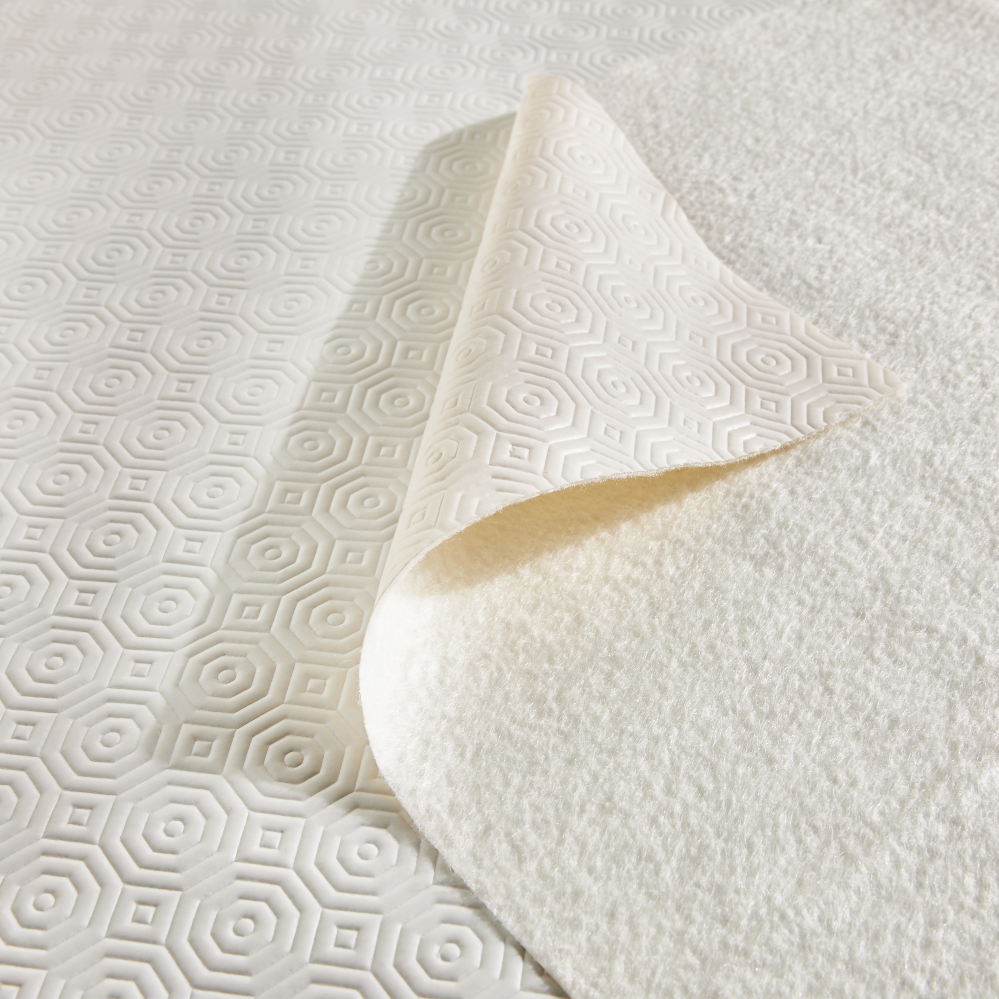 Muletón antimanchas PVC Grabado Basics El Corte Inglés Blanco-3
