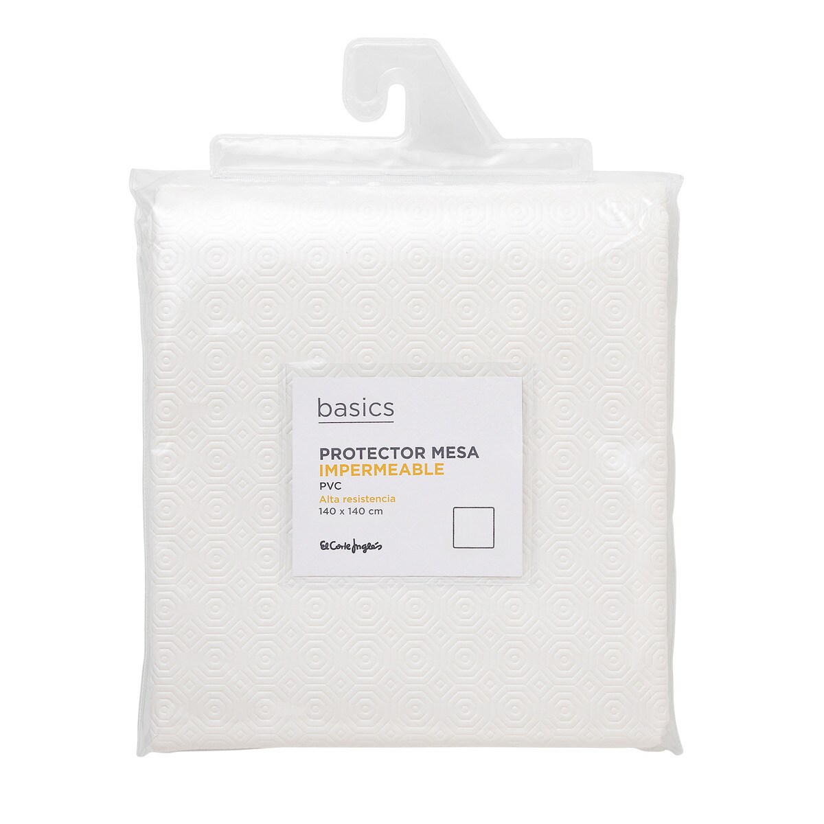 Muletón antimanchas PVC Grabado Basics El Corte Inglés Blanco-4