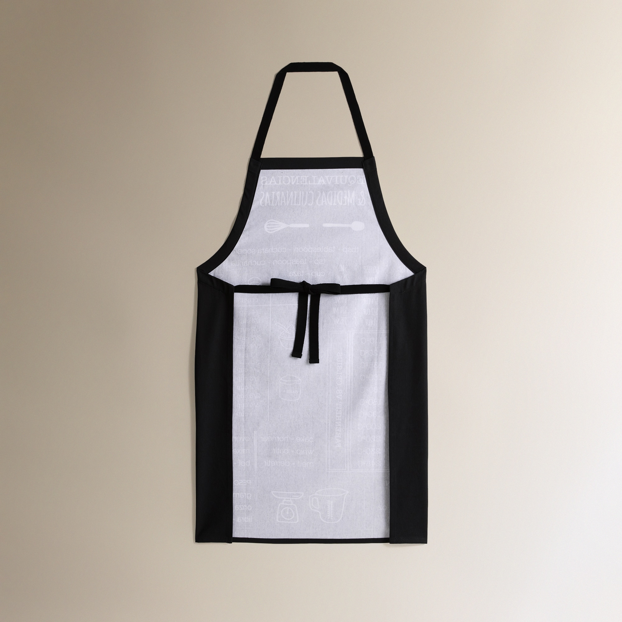 Avental de algodão Medidas Antracite-3