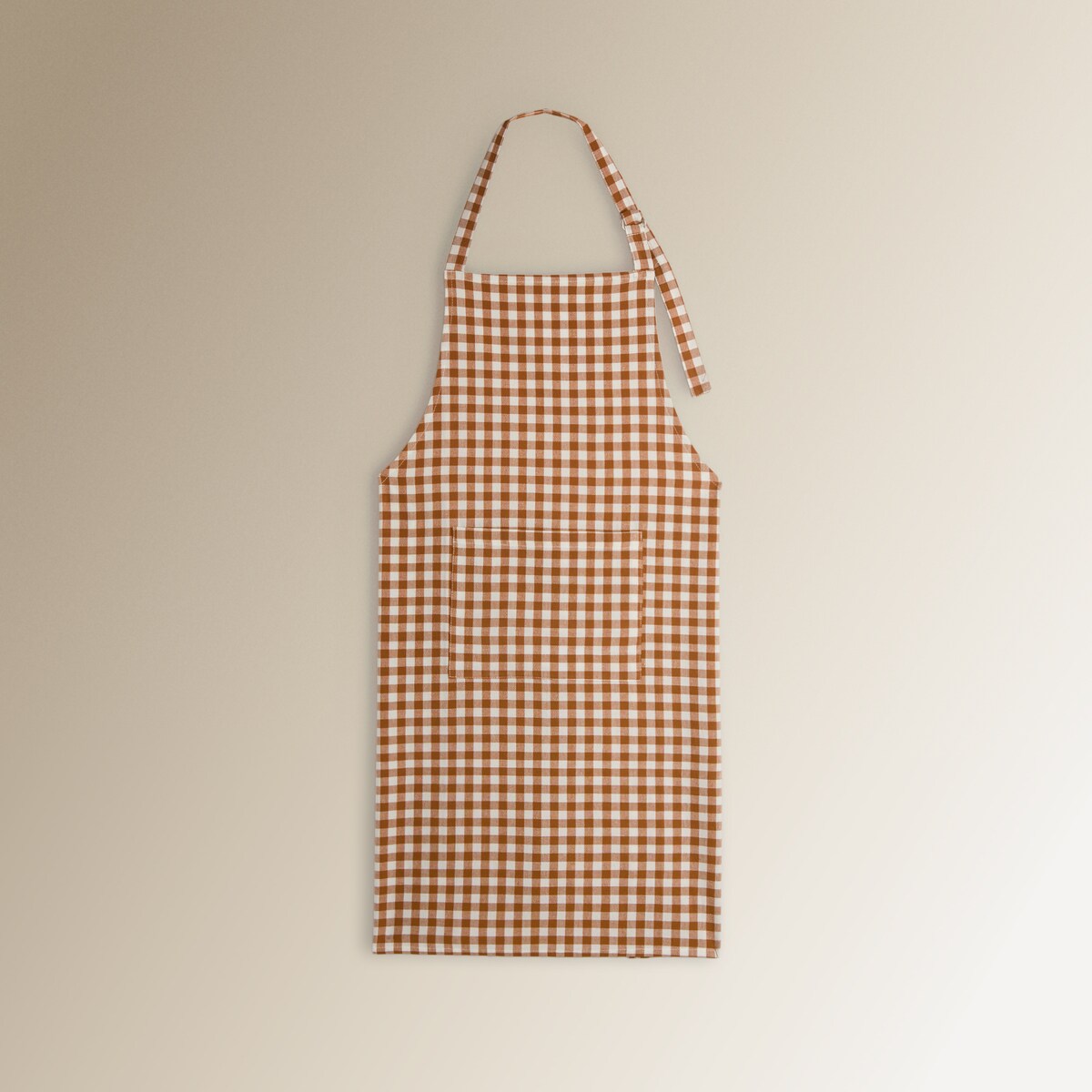 Avental de Algodão Mini Vichy Laranja-2