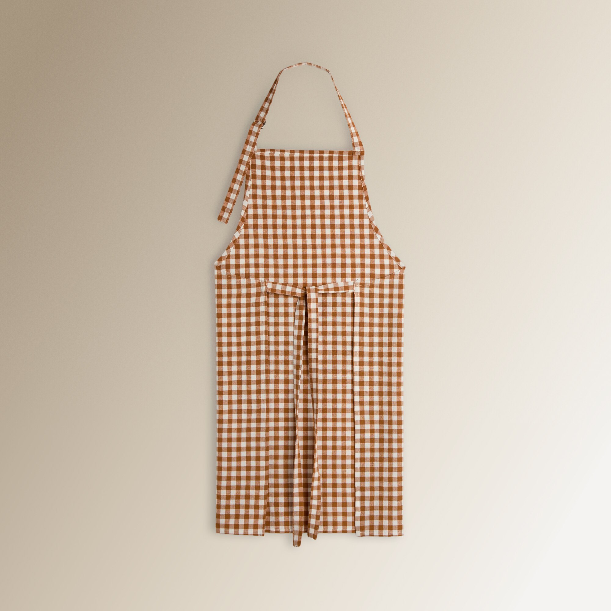 Avental de Algodão Mini Vichy Laranja-3