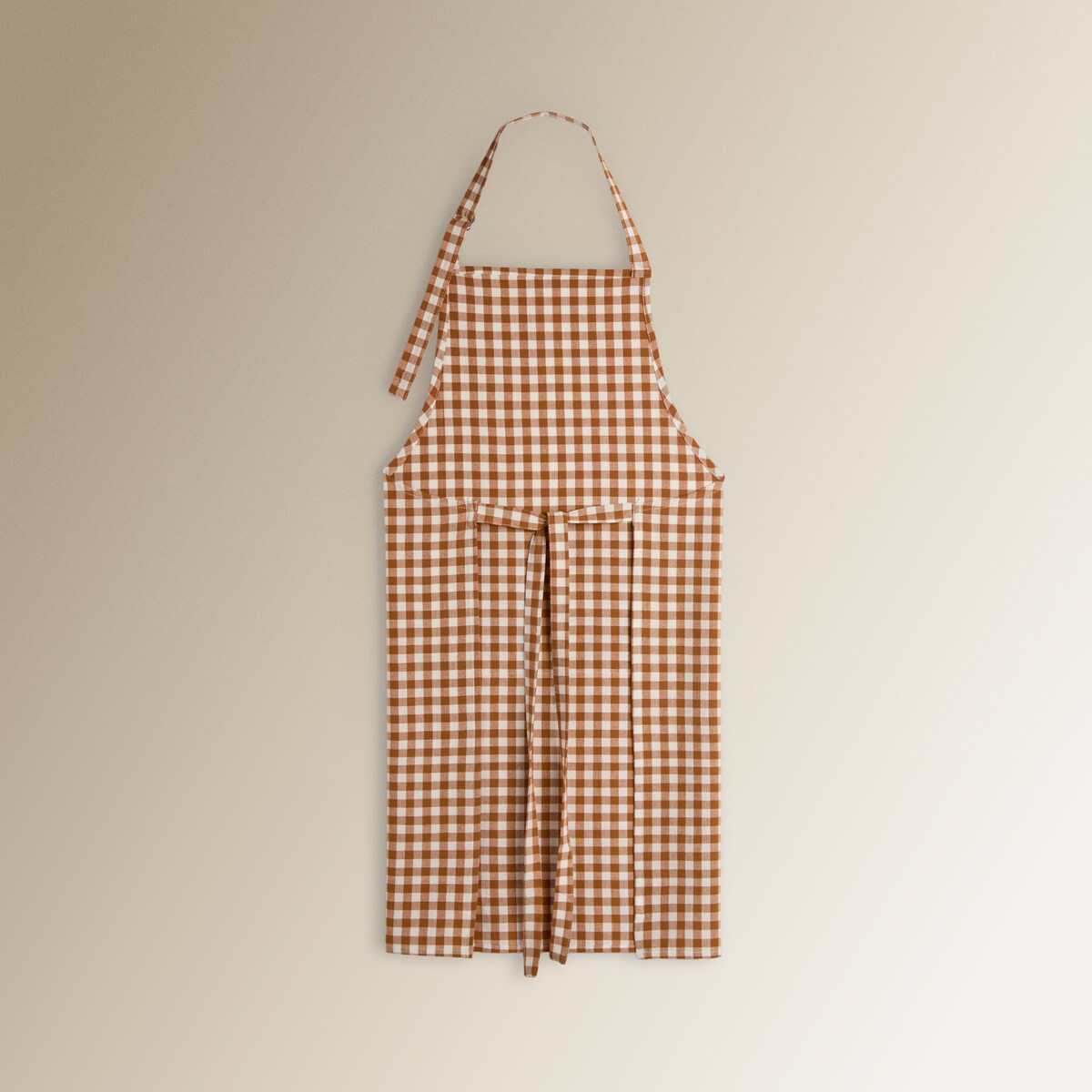 Avental de Algodão Mini Vichy Laranja-3