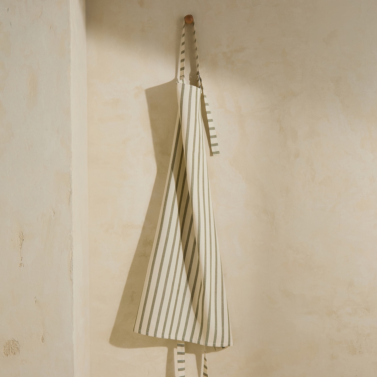 Delantal algodón Stripes Verde-1