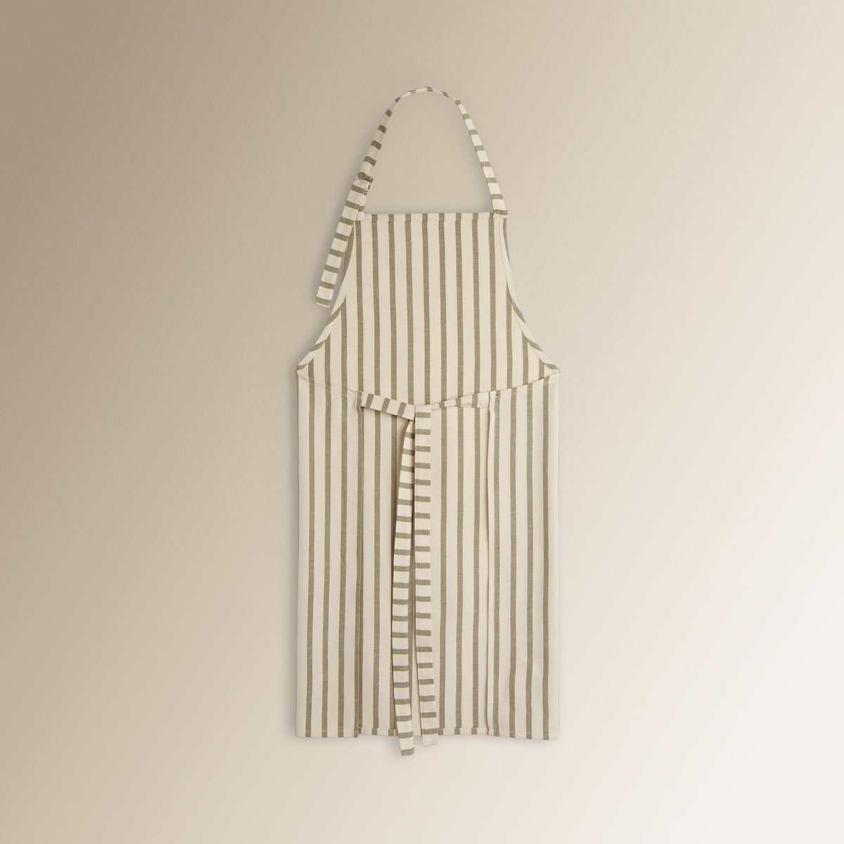 Delantal algodón Stripes Verde-3