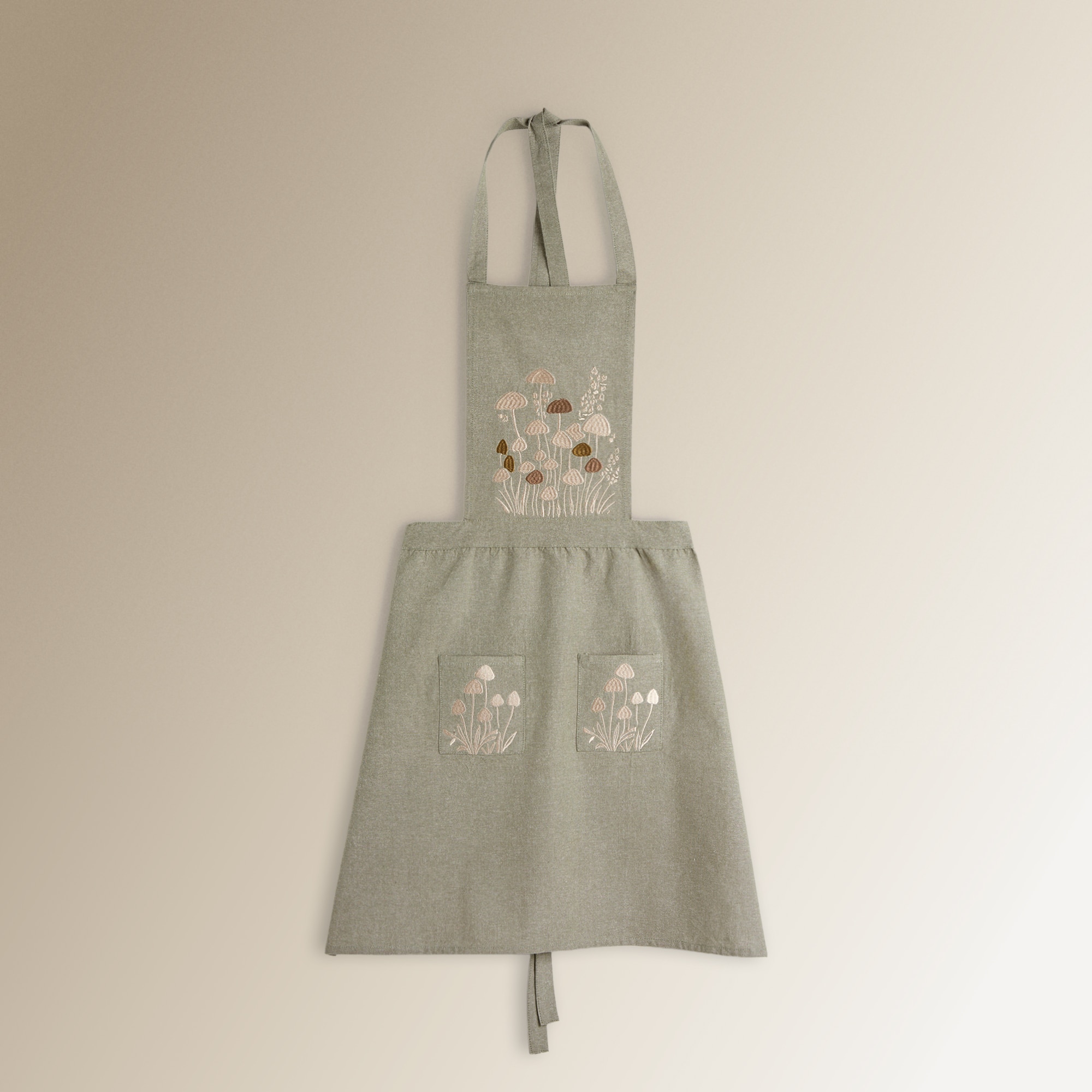 Avental de Algodão Mushrooms Verde-2