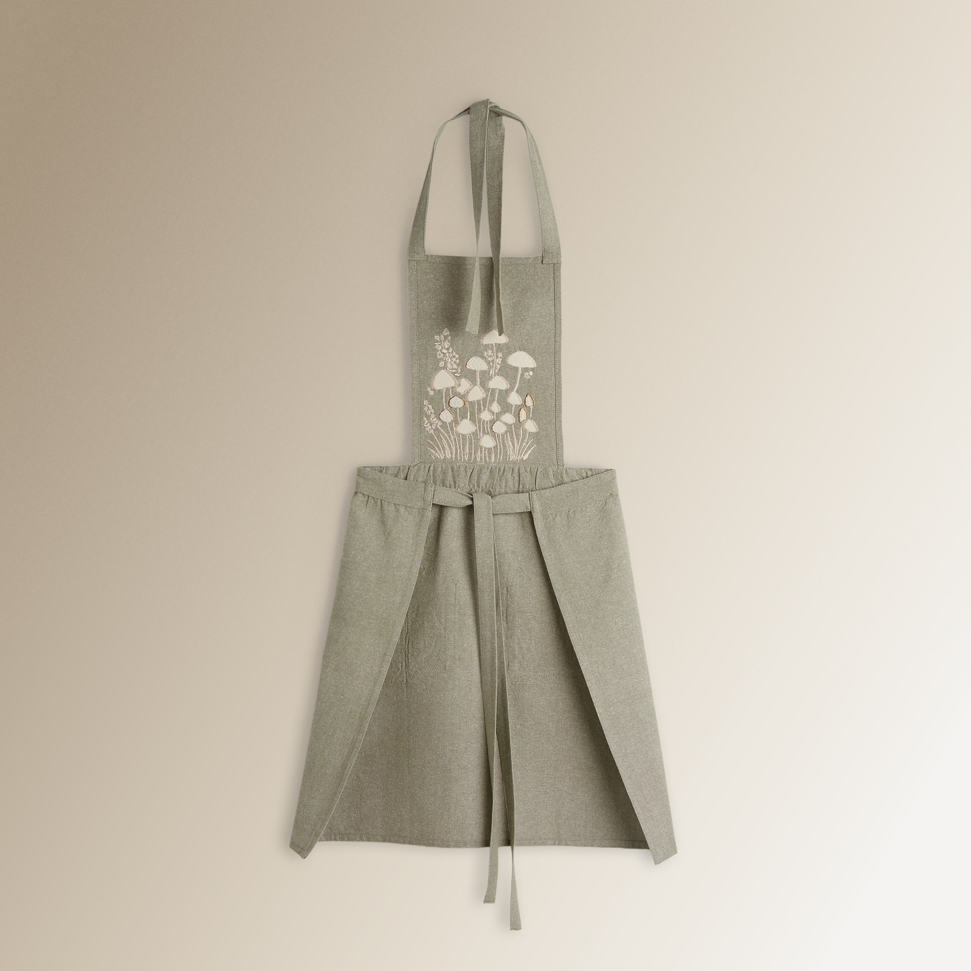 Avental de Algodão Mushrooms Verde-3