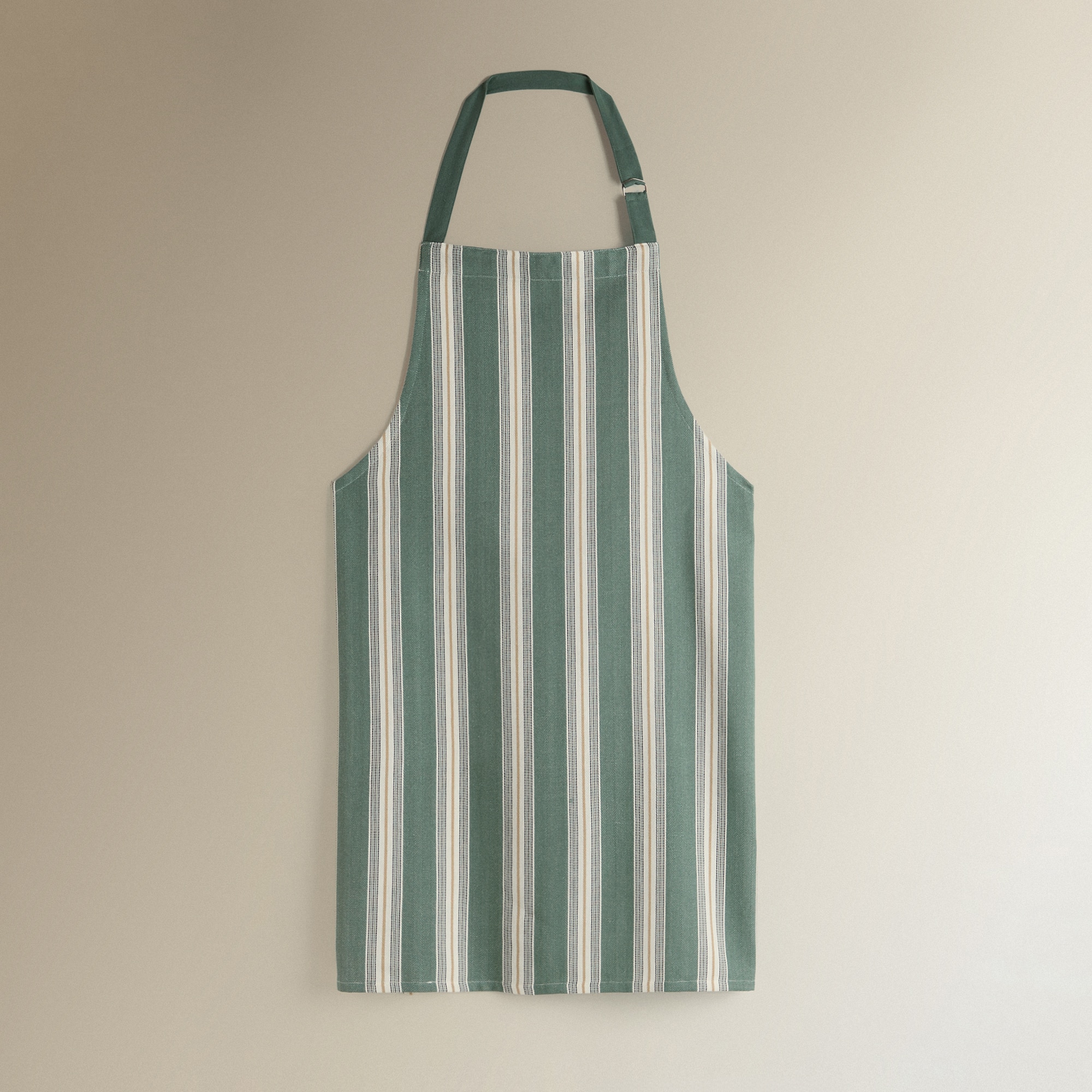 Avental de Algodão Risca Verde-2