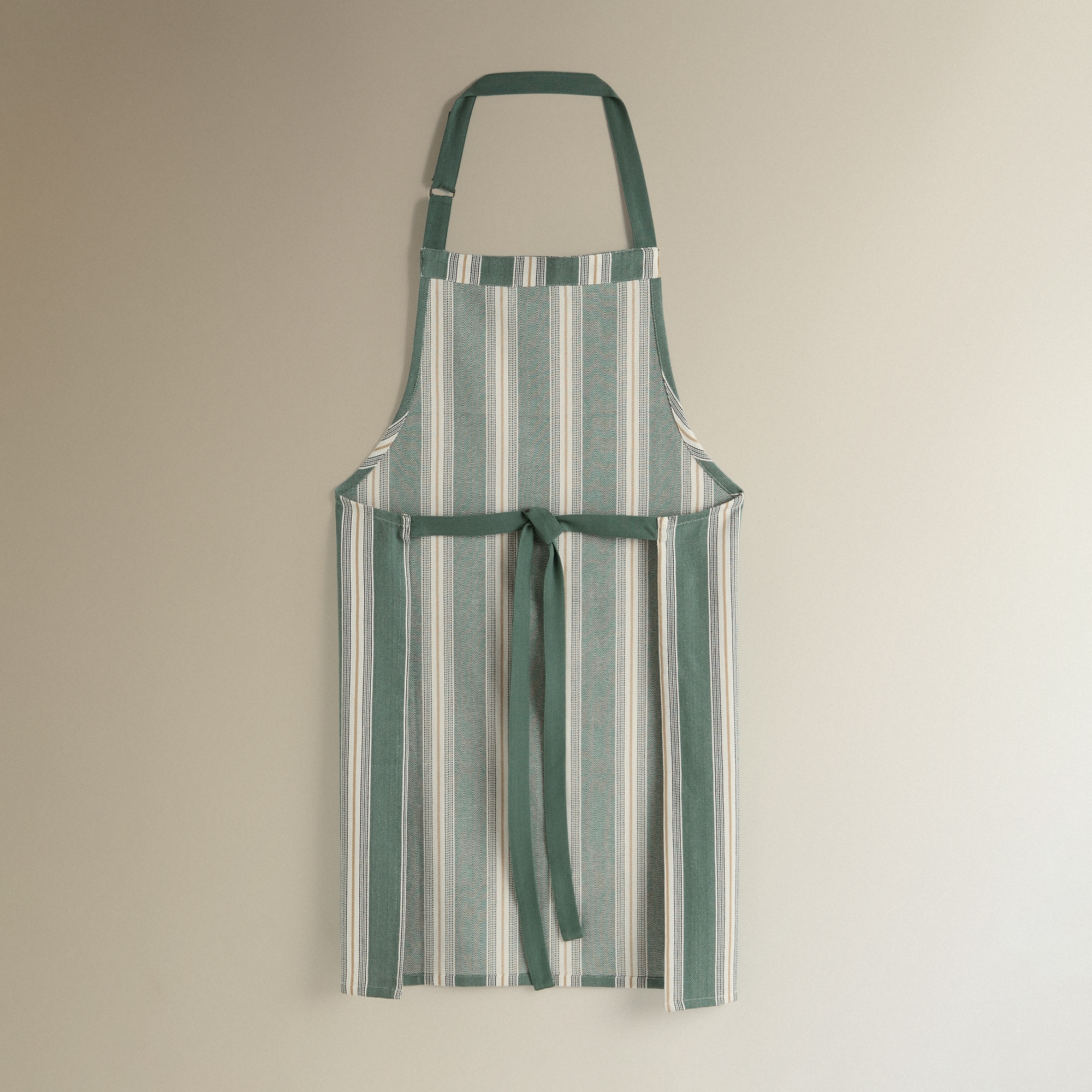 Avental de Algodão Risca Verde-3