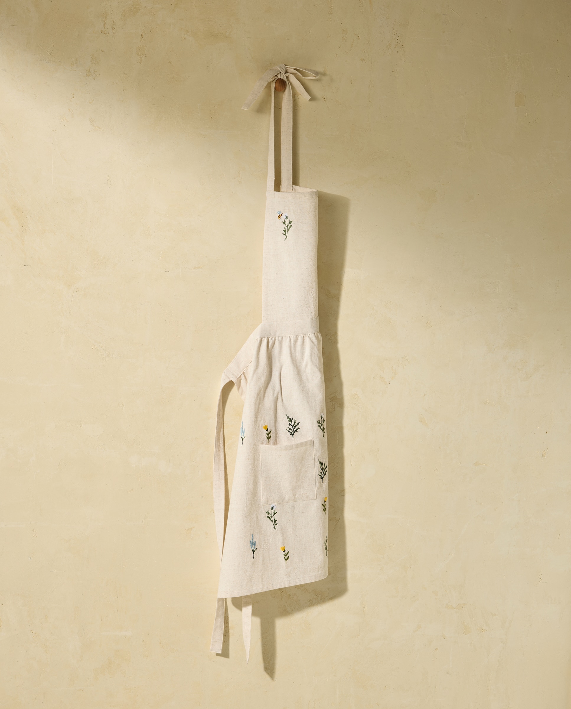 Imagem 0 de Avental de algodão e linho Florecitas