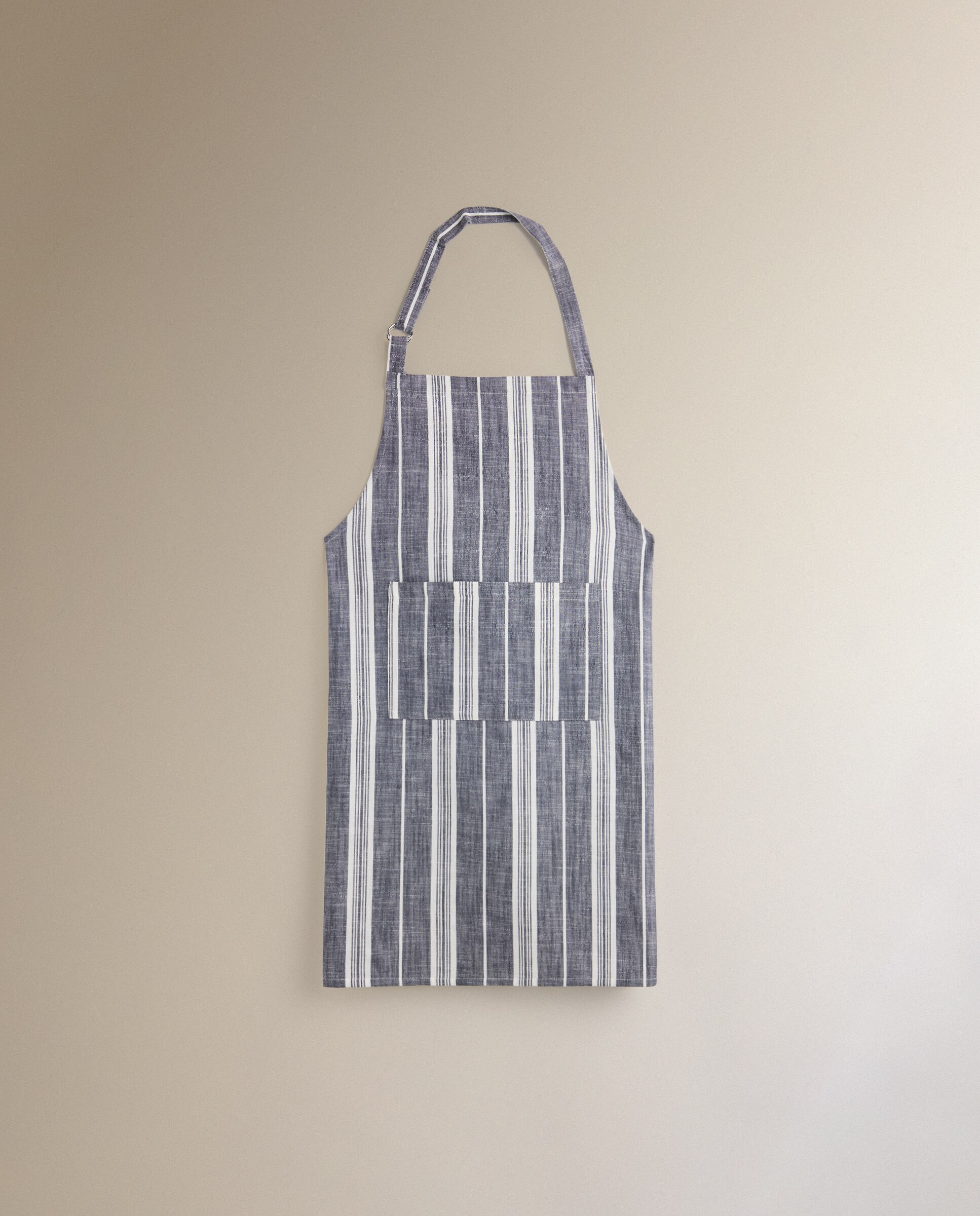 Delantal algodón Raya - Antracita 70 x 90 cm Antracita-2