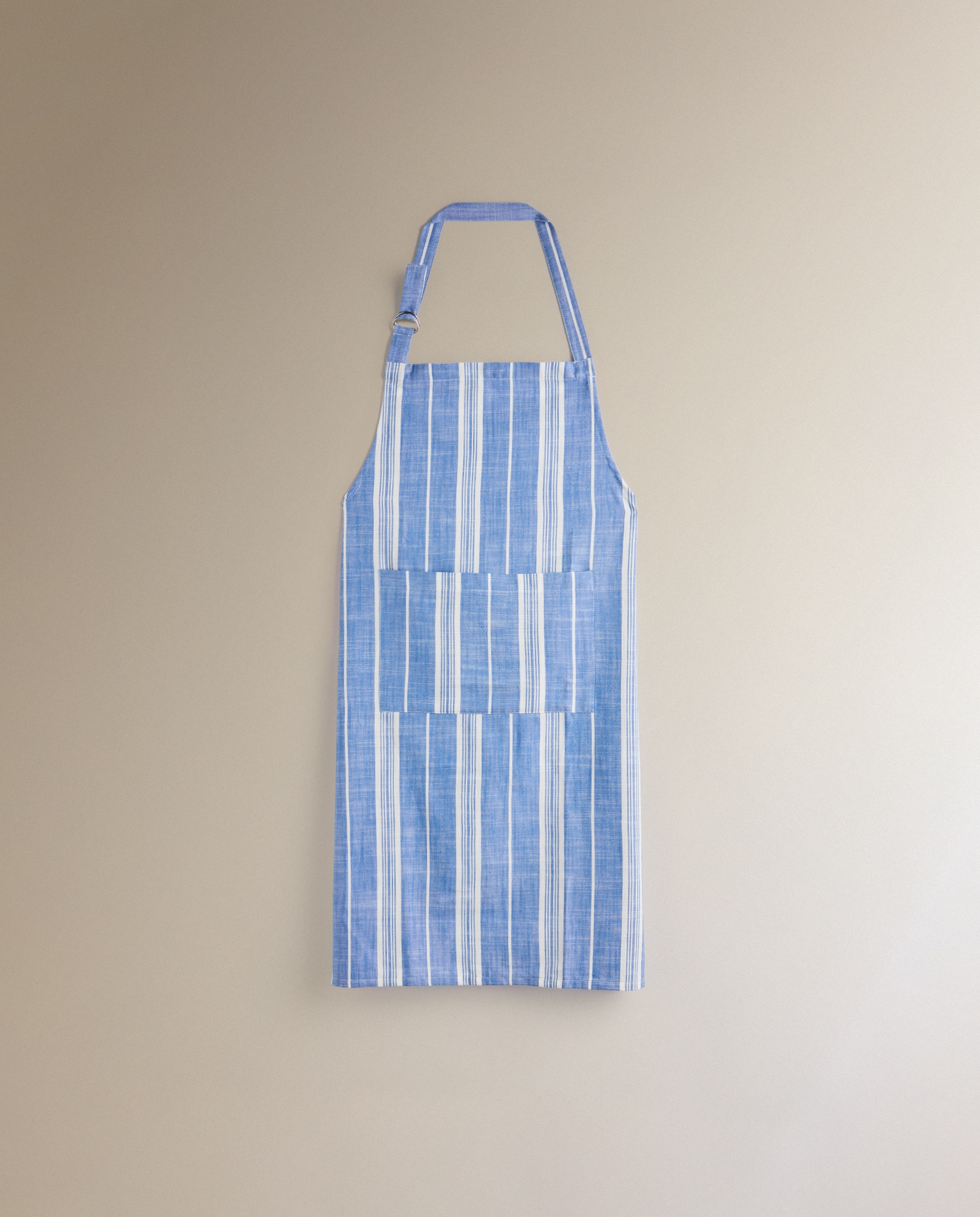 Delantal algodón Raya - Azul 70 x 90 cm Azul-2