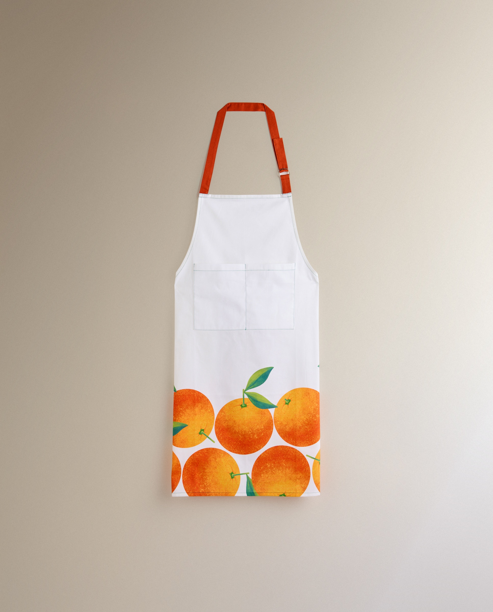 Avental de Algodão Laranjas Laranja-2
