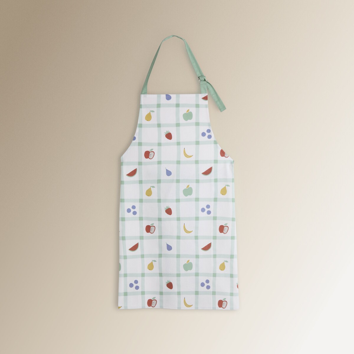 Delantal algodón Picnic Verde-2
