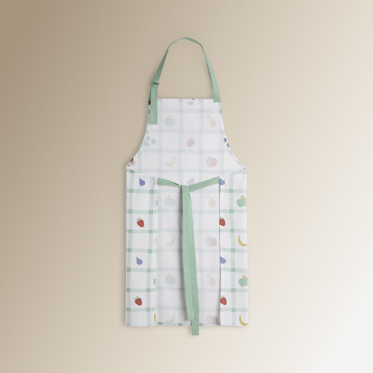 Delantal algodón Picnic Verde-3