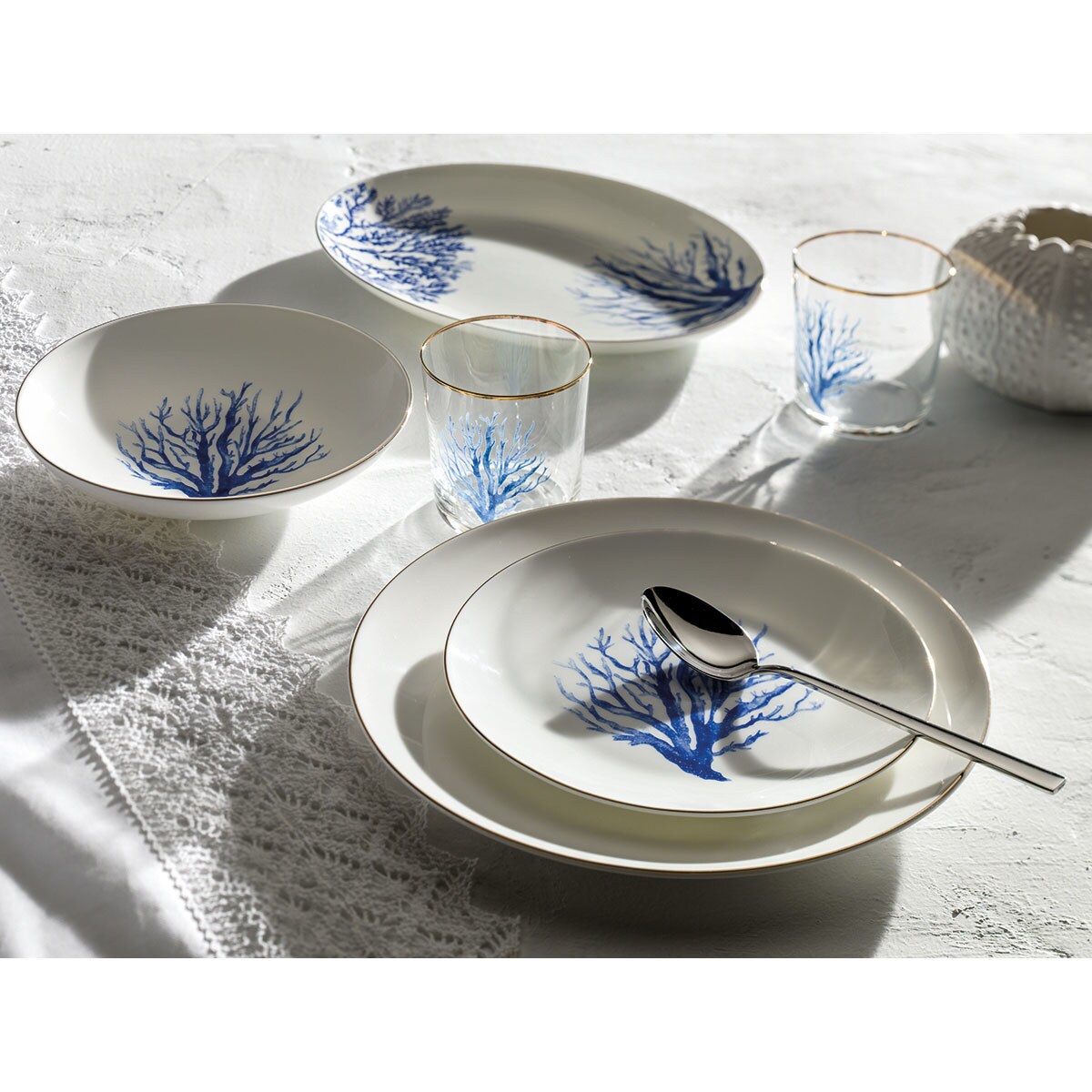 Toalha de mesa Tera Branco-4