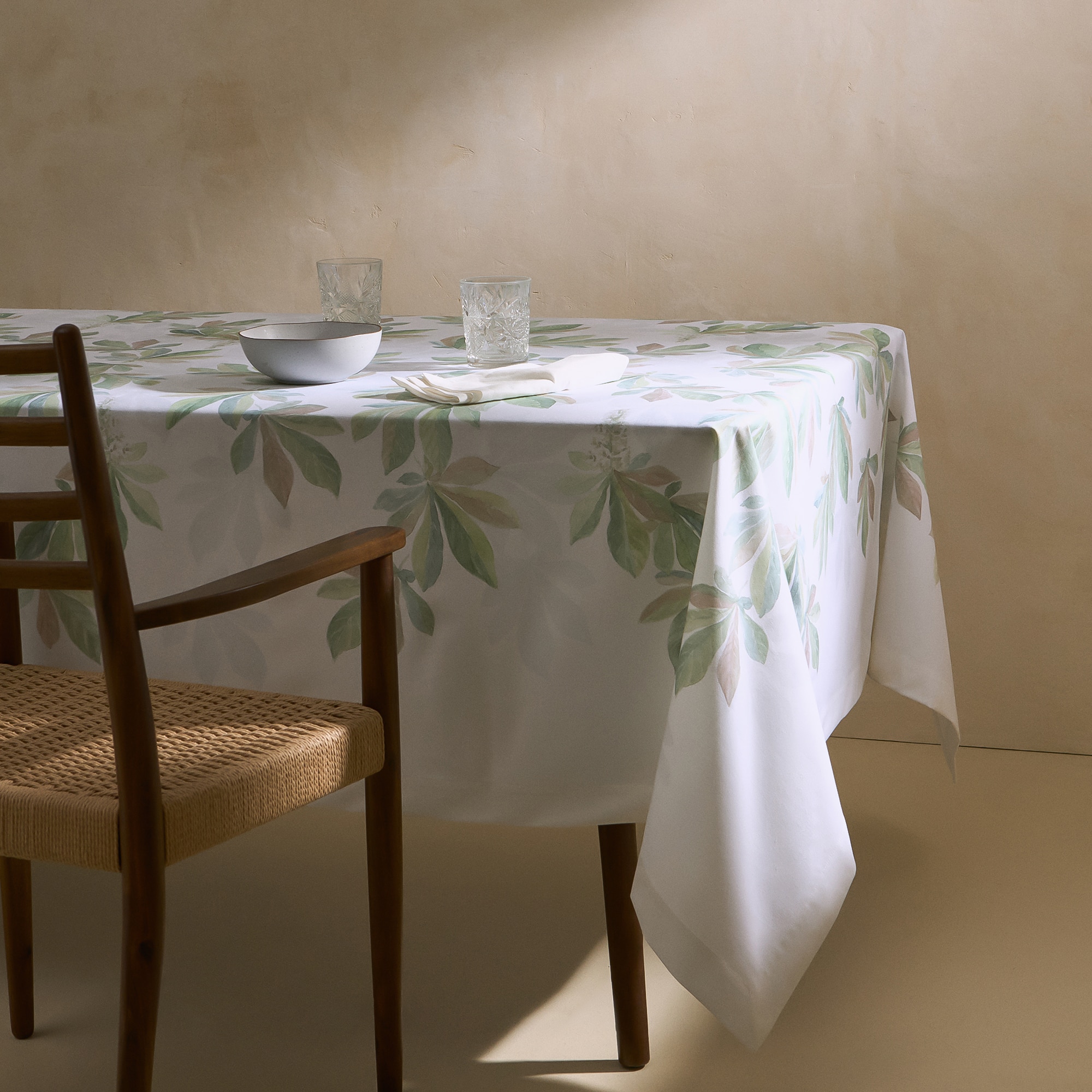 Toalha de Mesa de Algodão Módena Verde-1