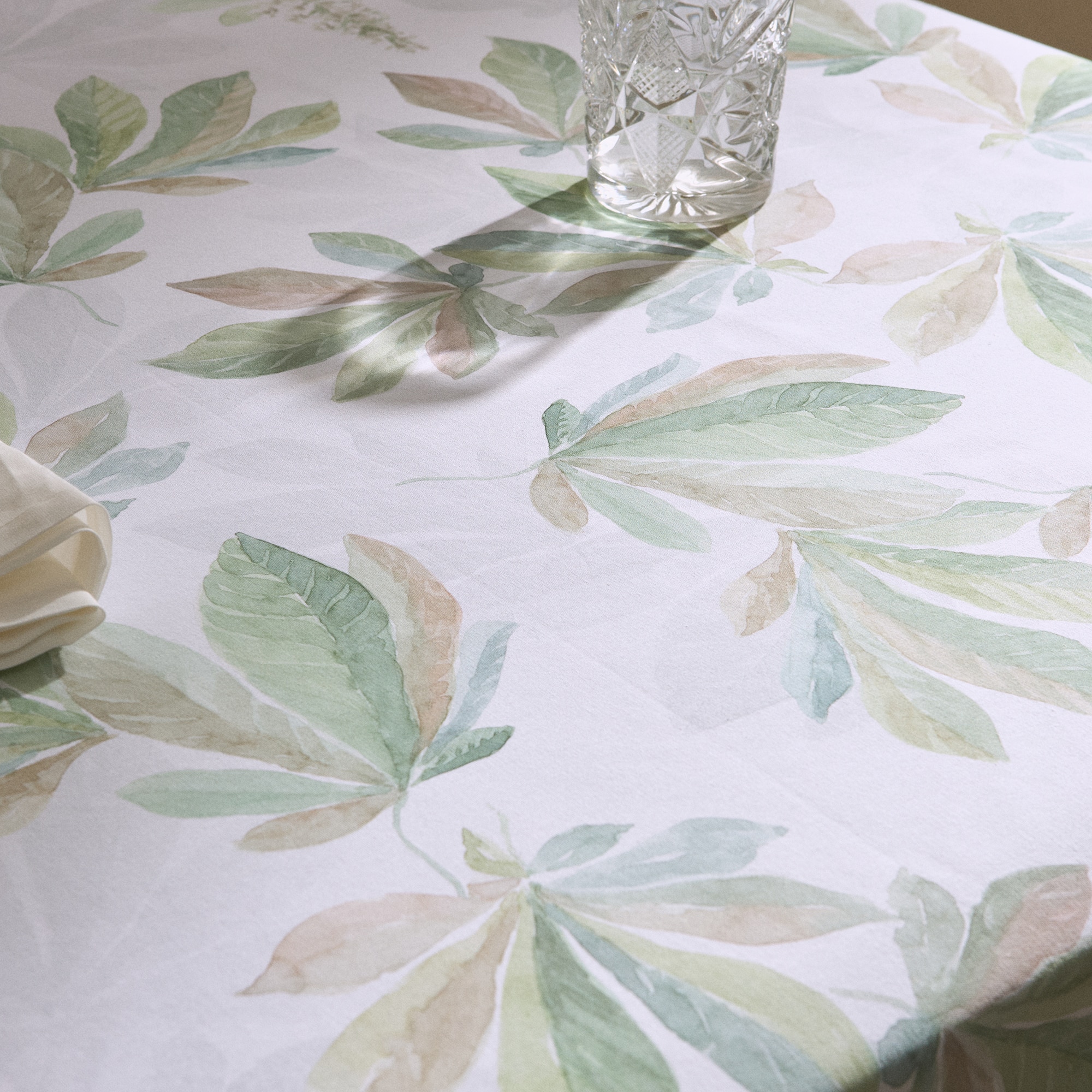 Toalha de Mesa de Algodão Módena Verde-3