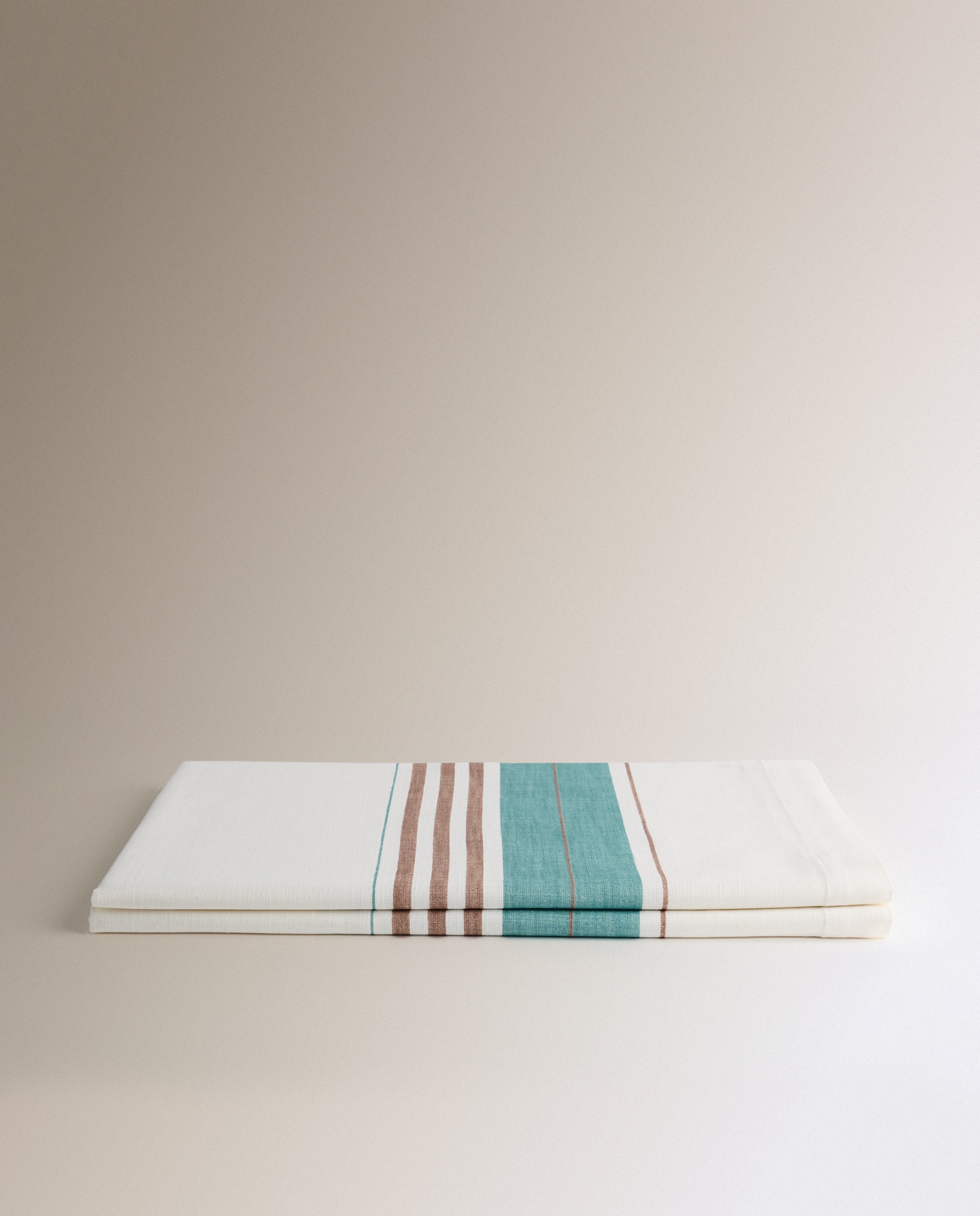 Toalha de Mesa de Algodão Areia Azul Multicolor-2