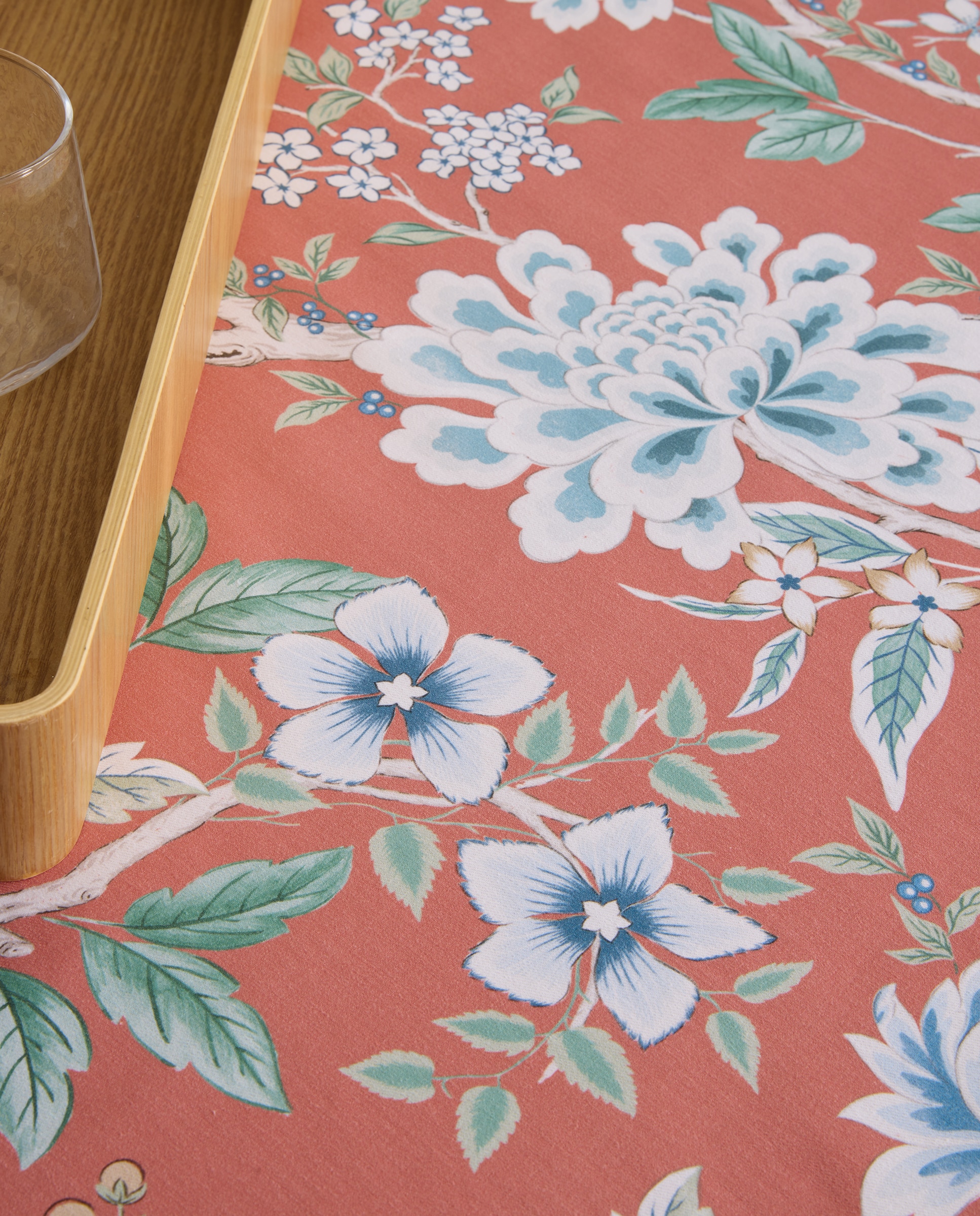 Toalha de Mesa de Algodão Eiren Coral-3