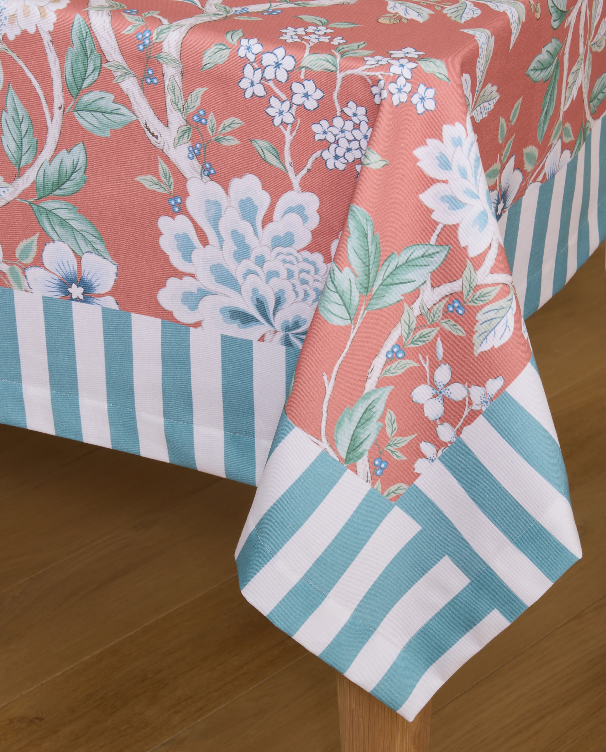 Toalha de Mesa de Algodão Eiren Coral-4