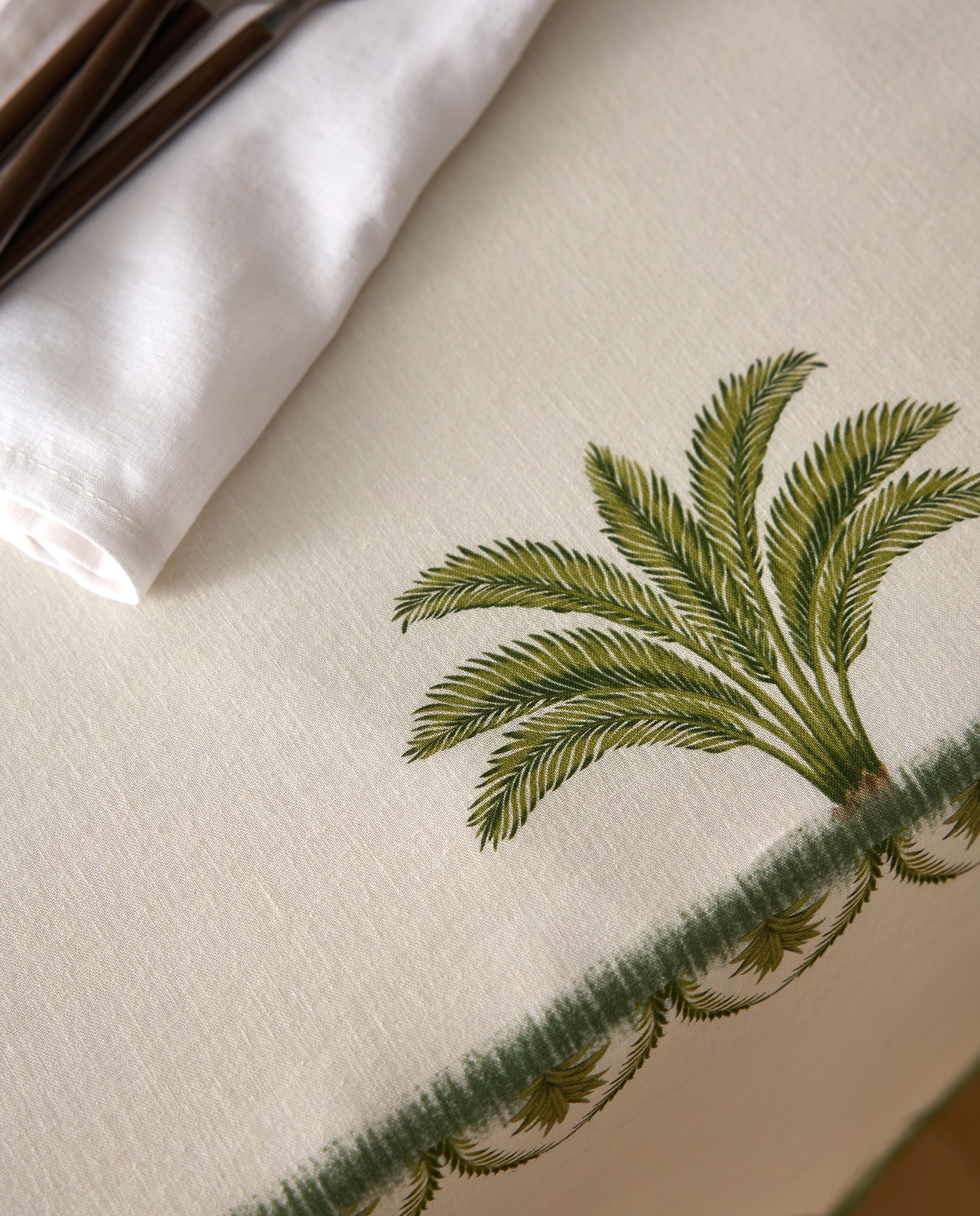 Toalha de Mesa de Algodão e Linho Masai Multicolor-3