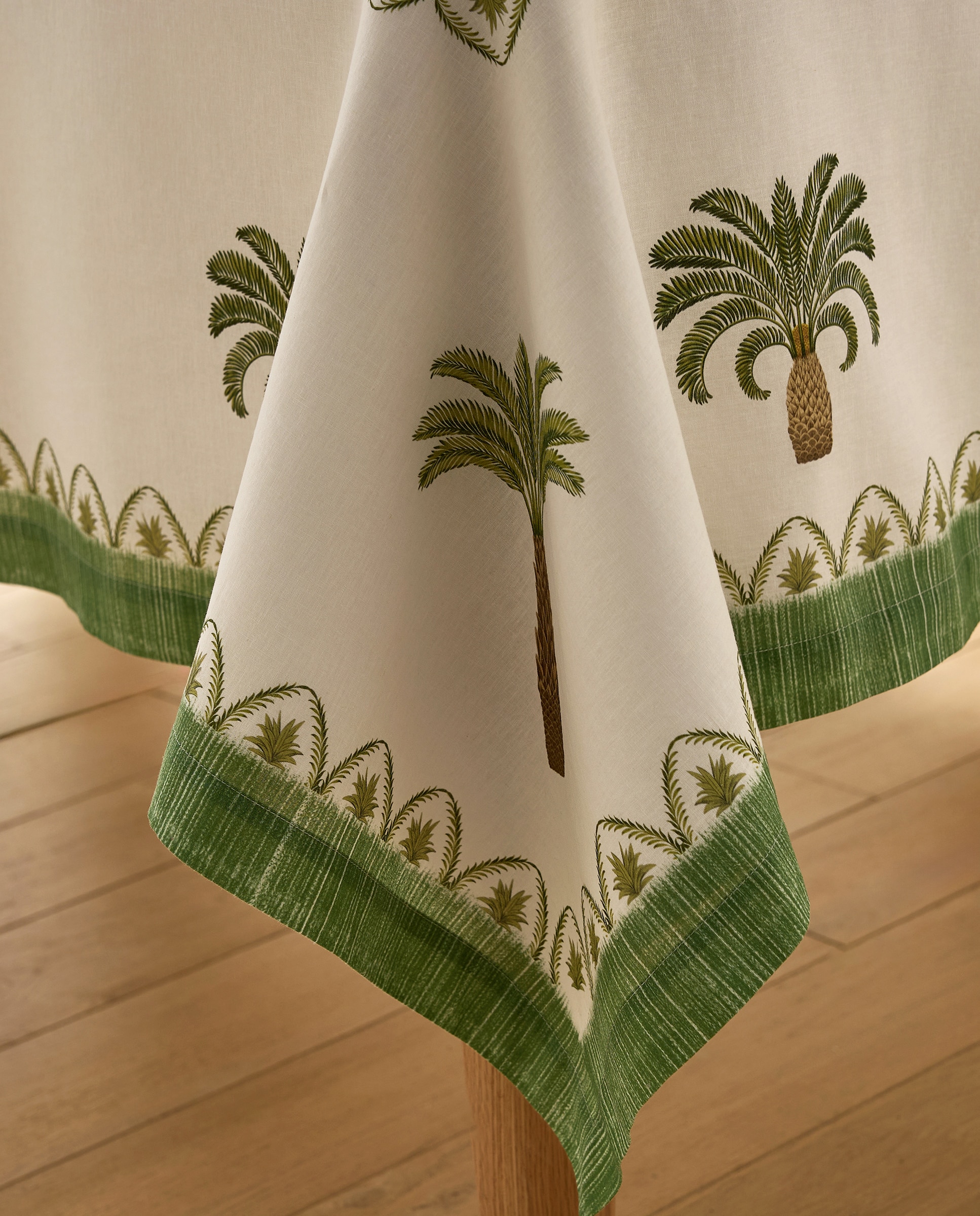 Toalha de Mesa de Algodão e Linho Masai Multicolor-4