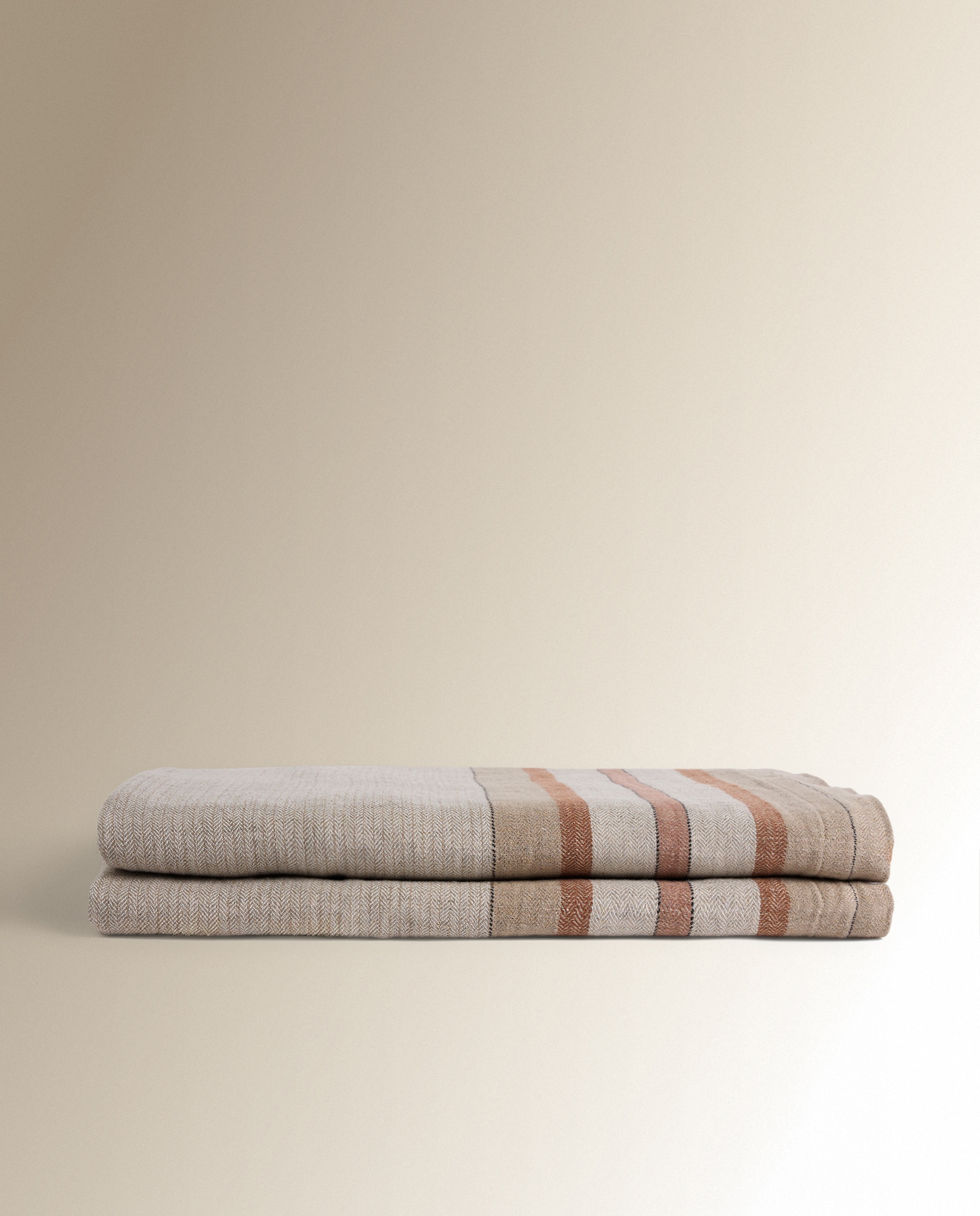Mantel lino y algodón Linoa - Beige 170 x 250 cm Beige-2