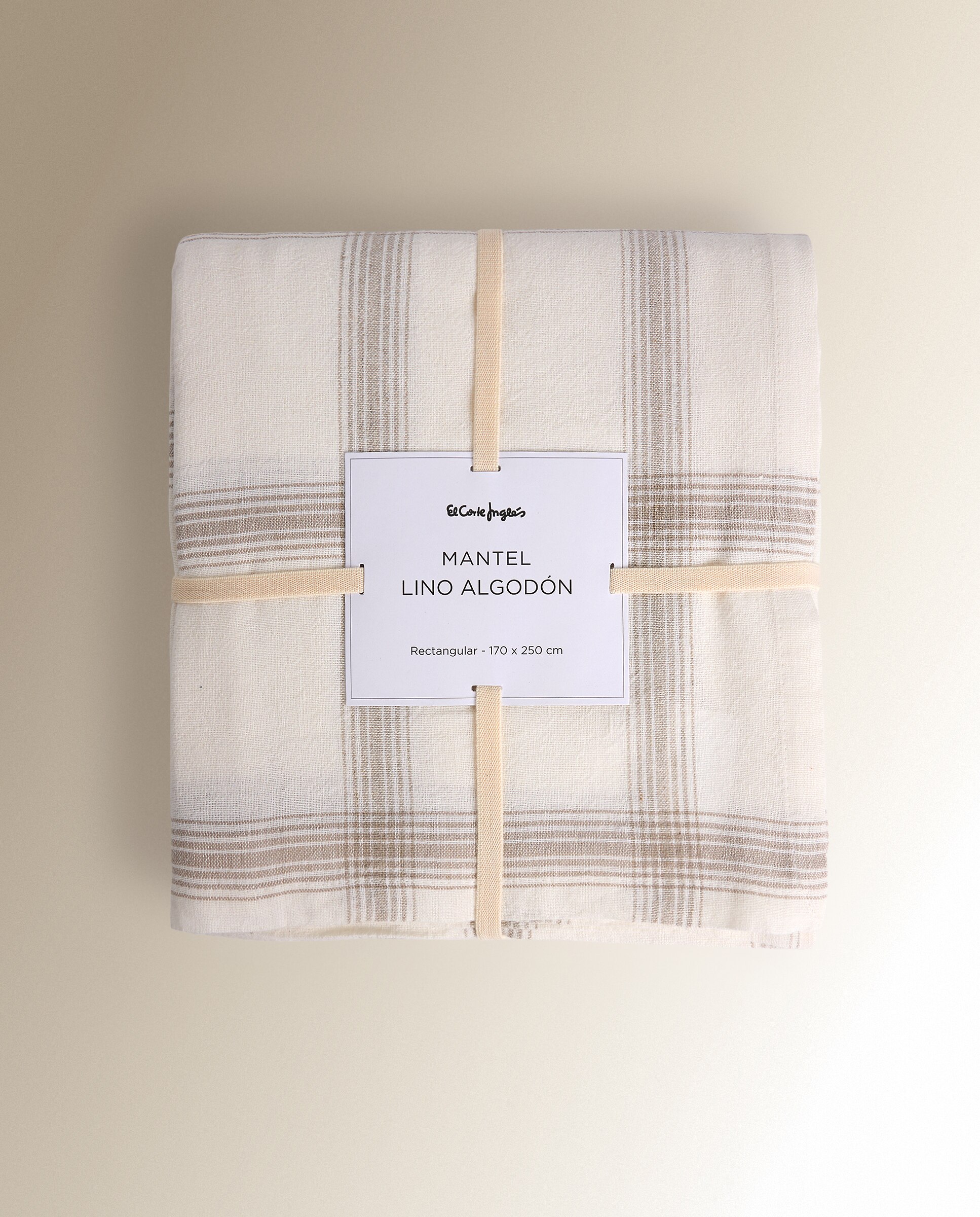 Toalha de Mesa de Algodão e Linho Noira Branco-5