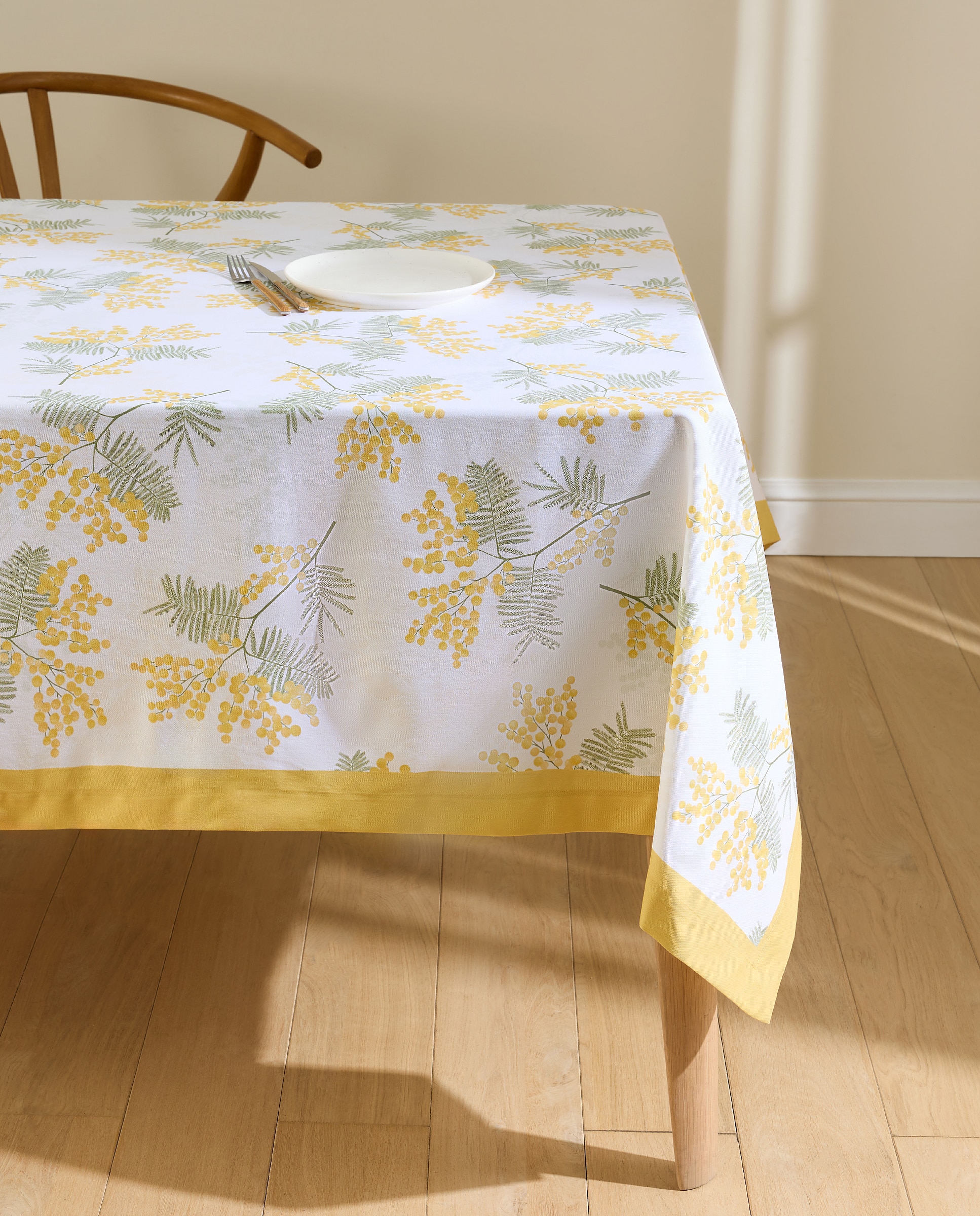 Mantel algodón Mimosa - Amarillo 170 x 350 cm Amarillo-1