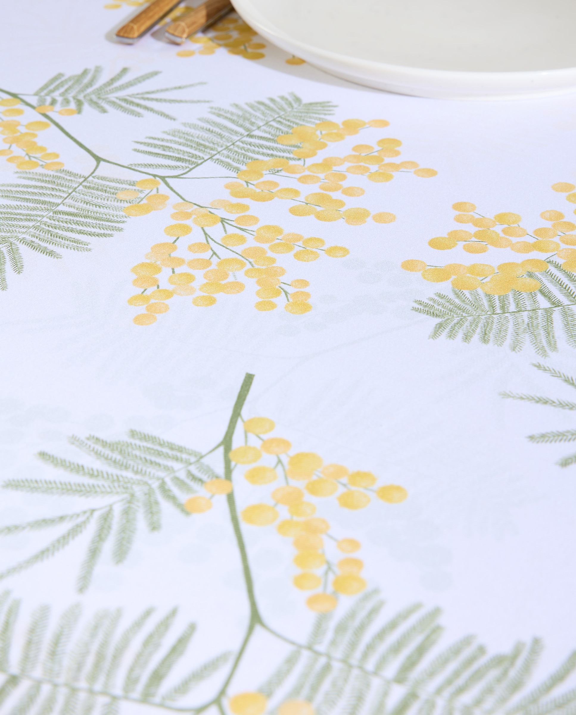 Mantel algodón Mimosa - Amarillo 170 x 350 cm Amarillo-3