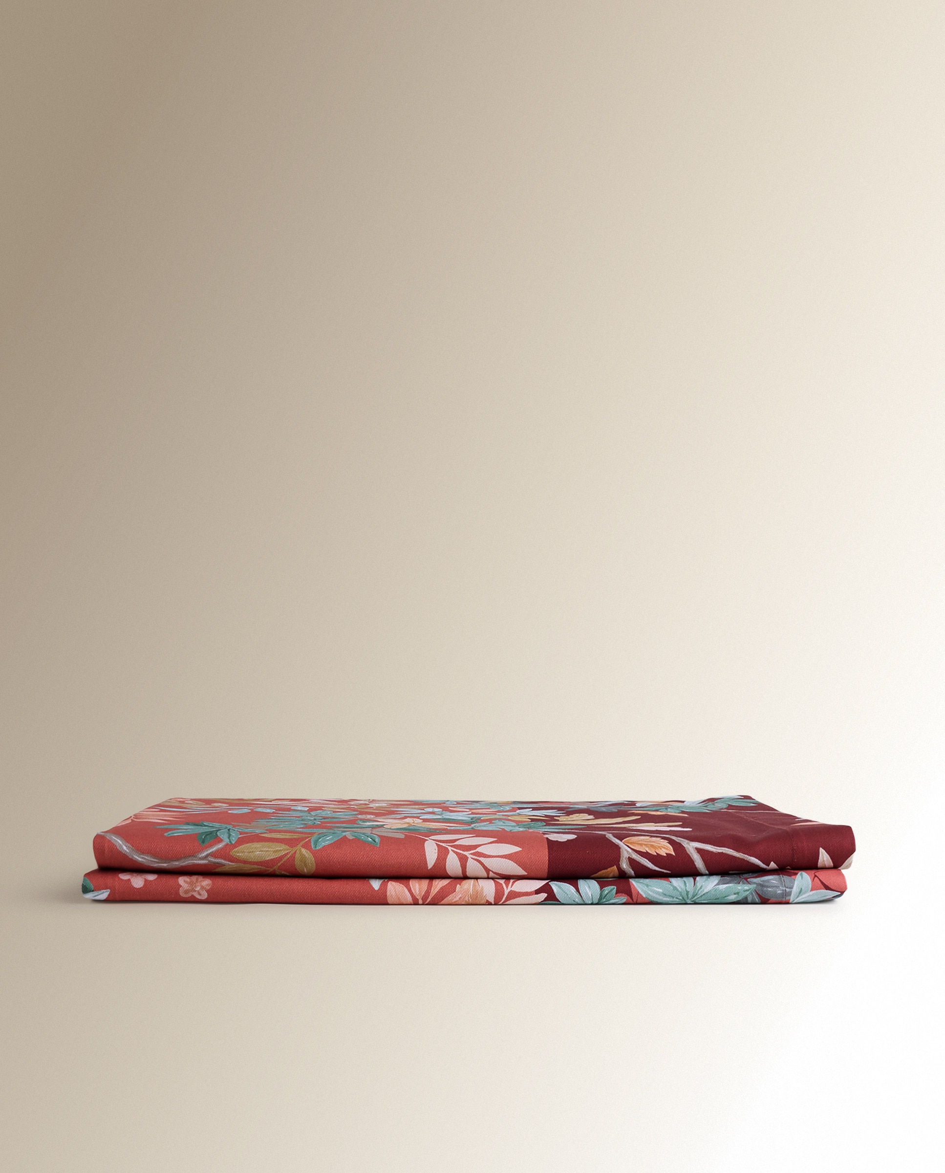 Mantel algodón Oak - Granate 170 x 250 cm Granate-2