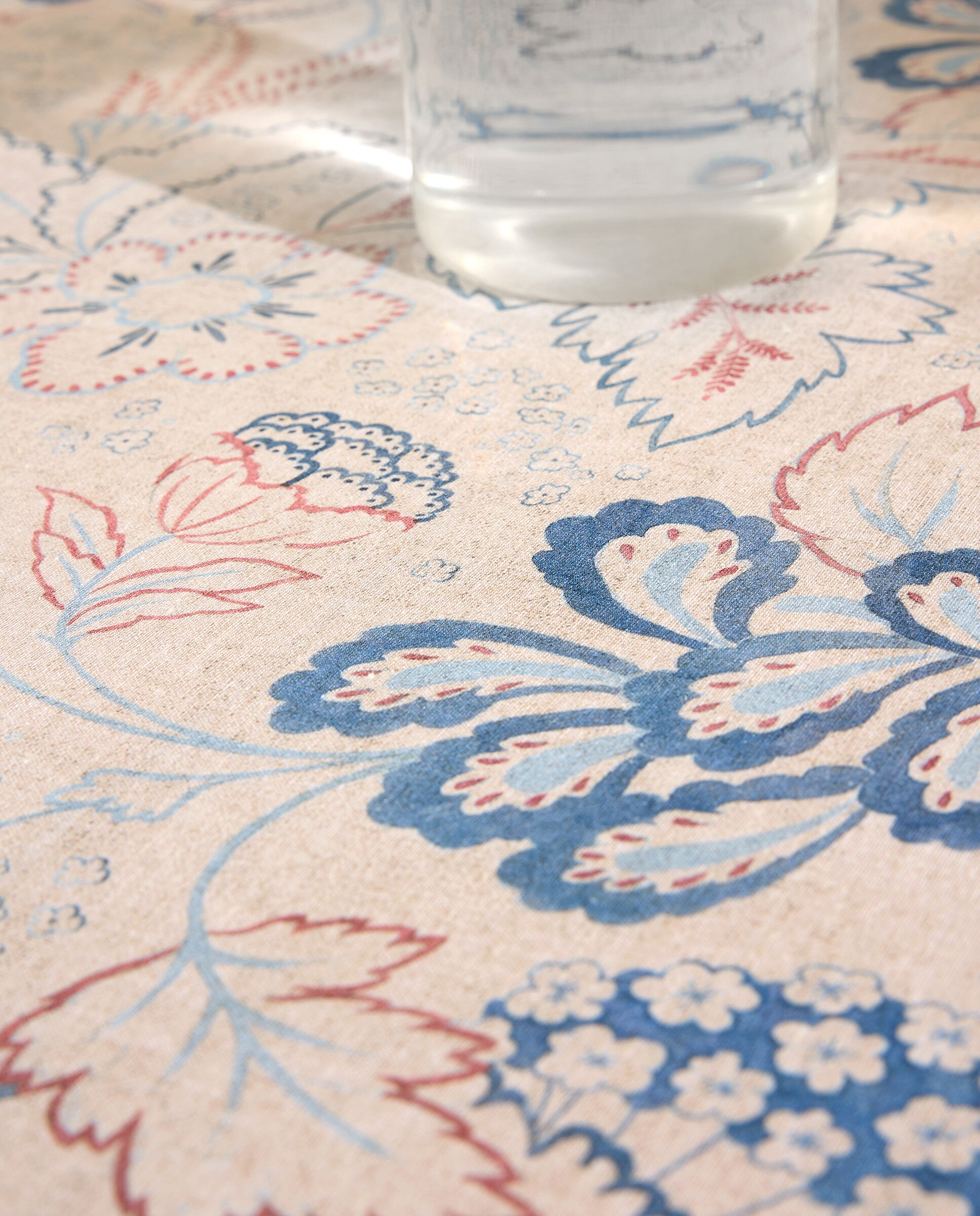 Toalha de Mesa de Algodão e Linho Brighton Multicolor-3