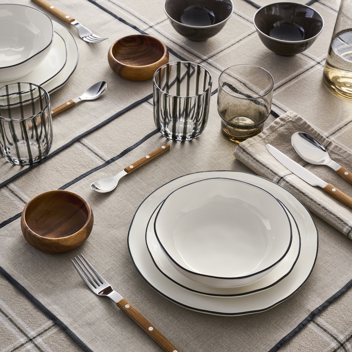 Toalha de Mesa de Algodão e Linho Hamar Torrado-6