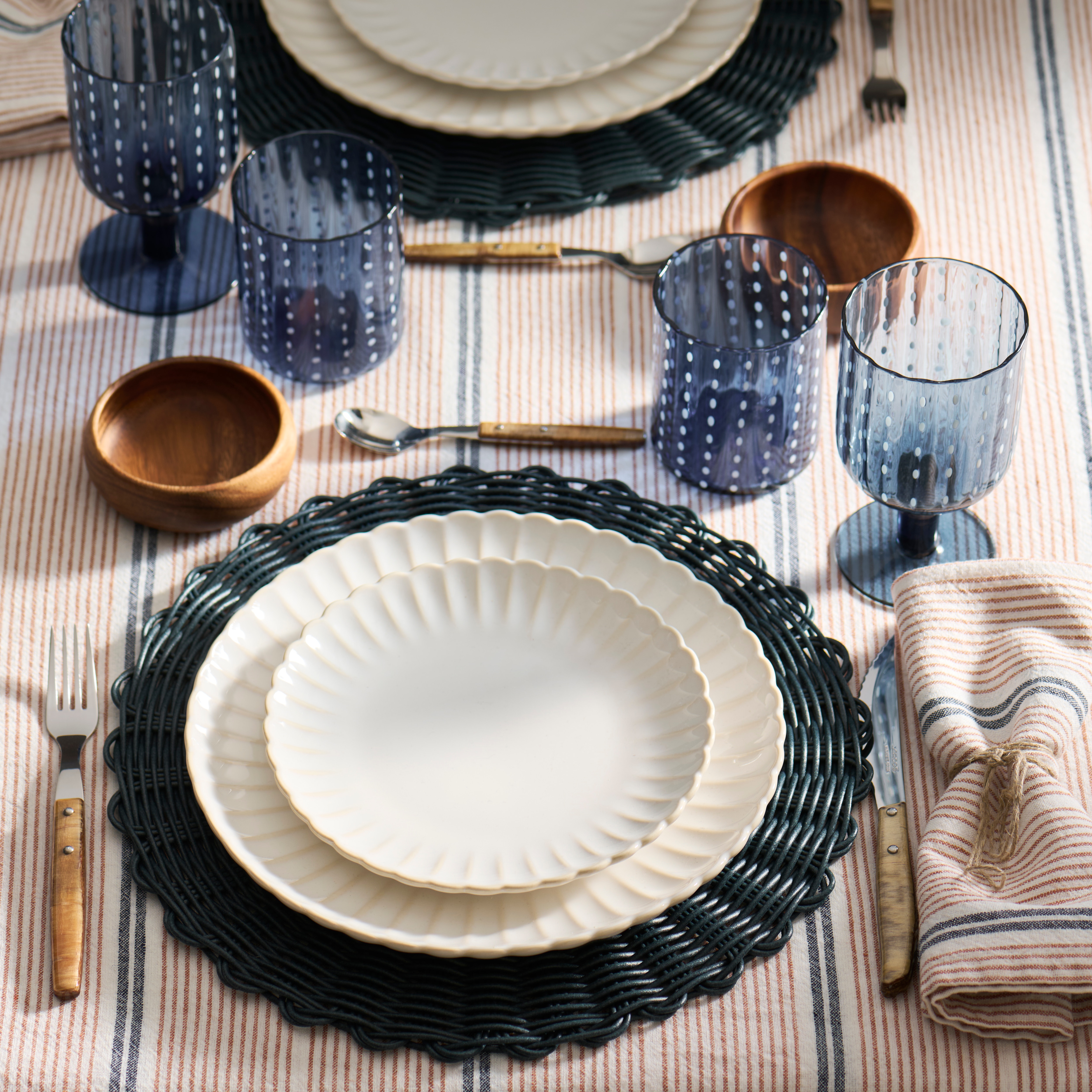 Toalha de Mesa de Algodão e Linho Arendal Cobre-5