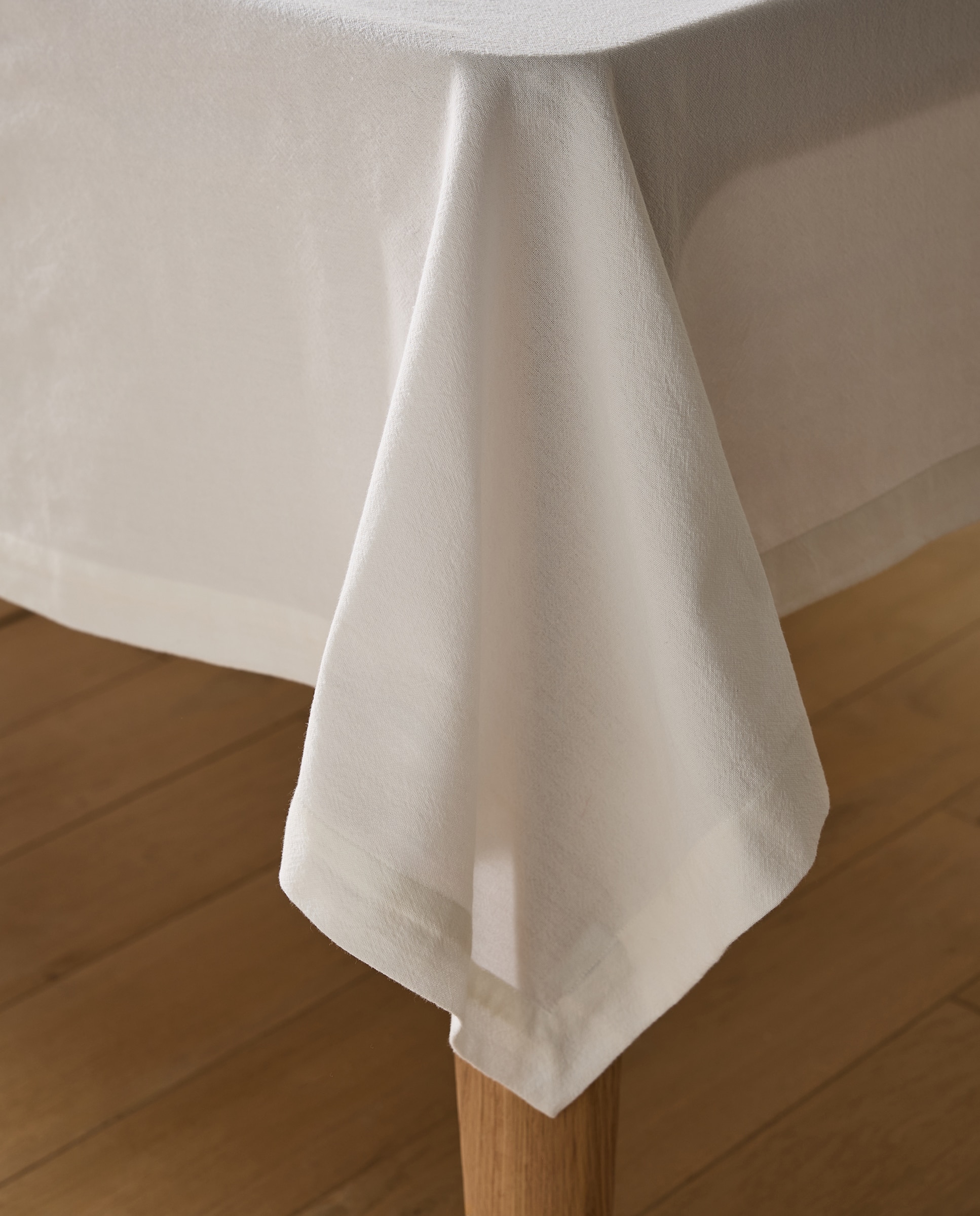 Imagen 4 de Mantel Algodón Lavado - Blanco 170 x 170 cm Blanco