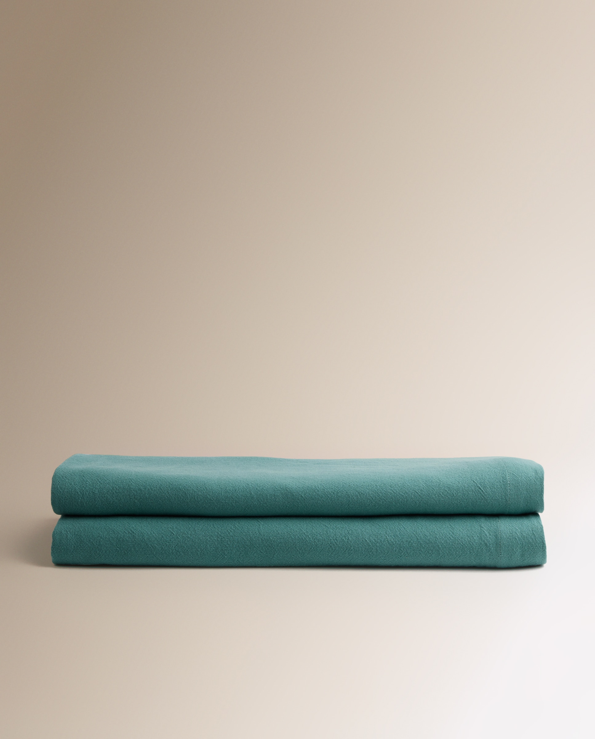Imagen 2 de Mantel Algodón Lavado - Verde Agua 170 x 170 cm Verde Agua