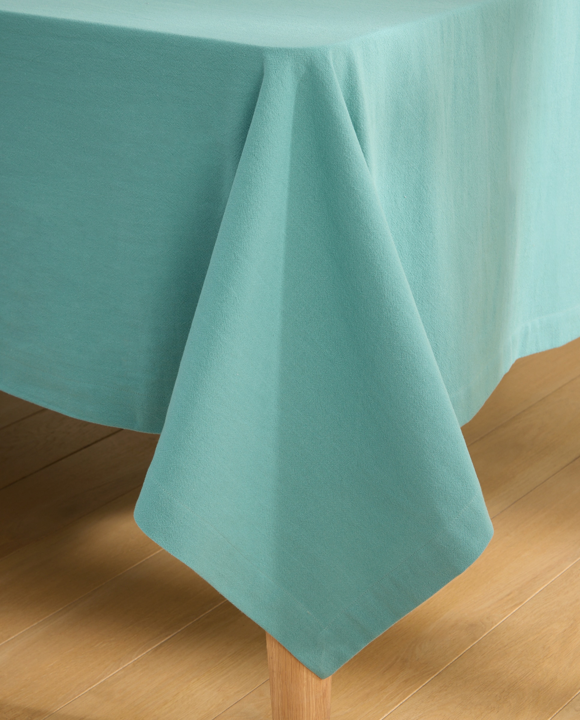 Imagen 4 de Mantel Algodón Lavado - Verde Agua 170 x 170 cm Verde Agua