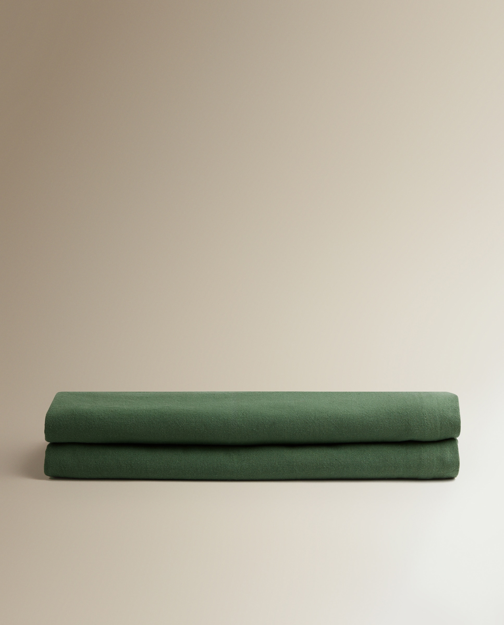 Imagen 2 de Mantel Algodón Lavado - Verde 170 x 170 cm Verde