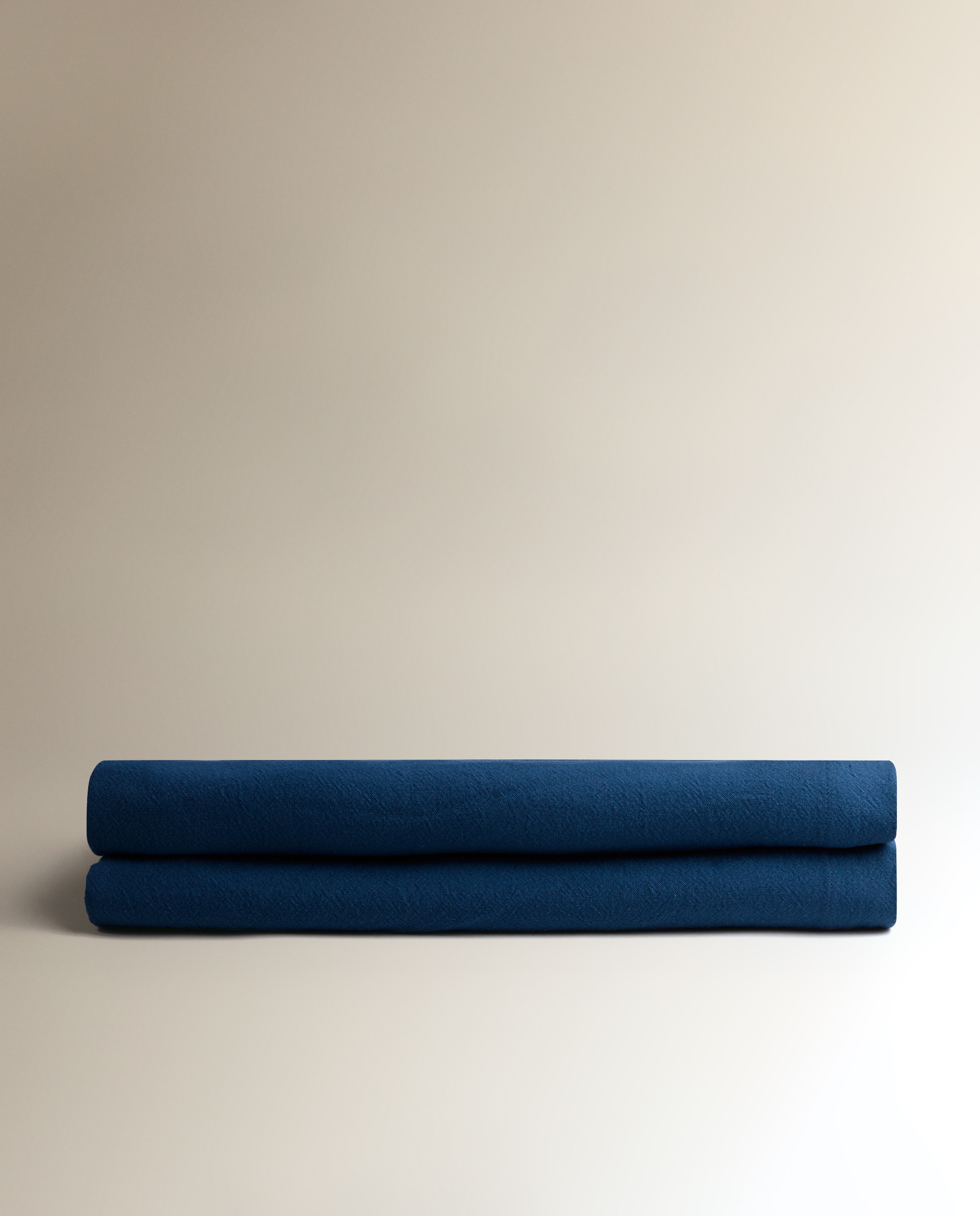 Toalha de mesa em algodão lavado Navy-2