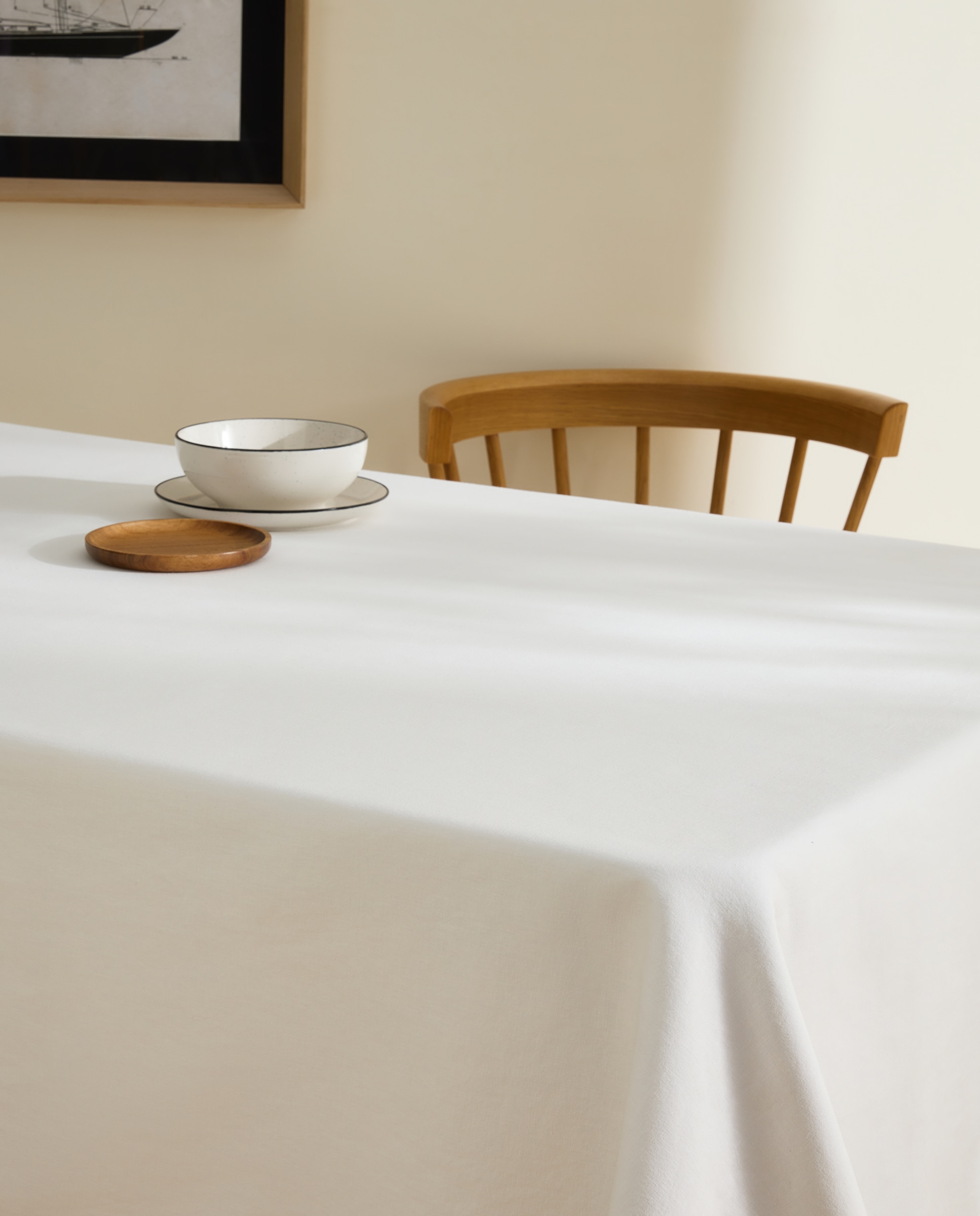 Imagem 0 de Toalha de Mesa de Algodão e Linho Vainica
