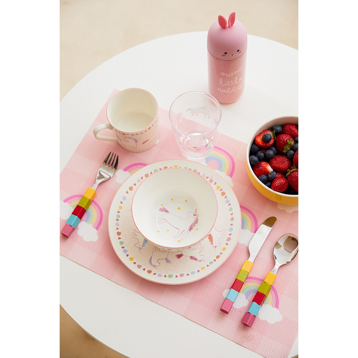 Individual Infantil Iris Rosa-5