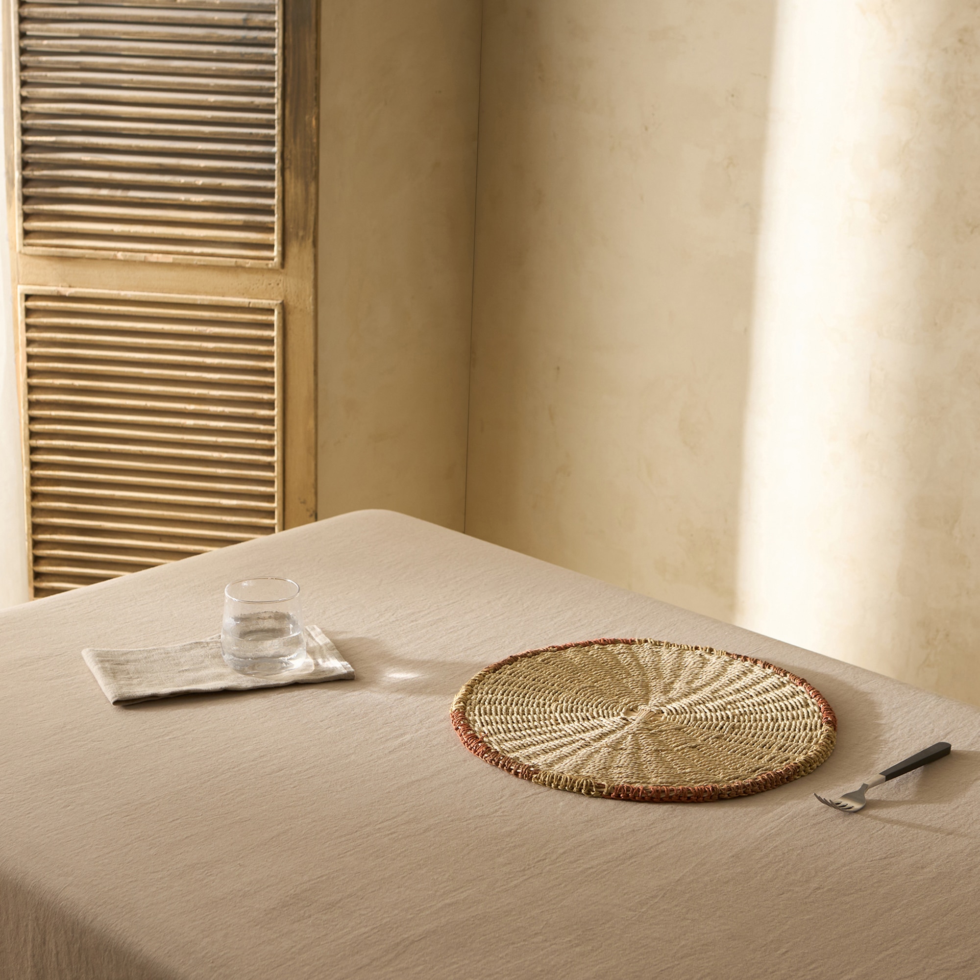 Individual de Rattan Helios Laranja-1