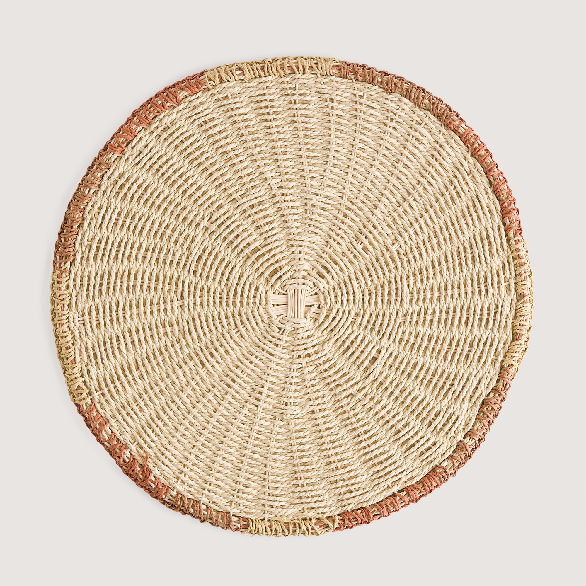 Individual de Rattan Helios Laranja-2