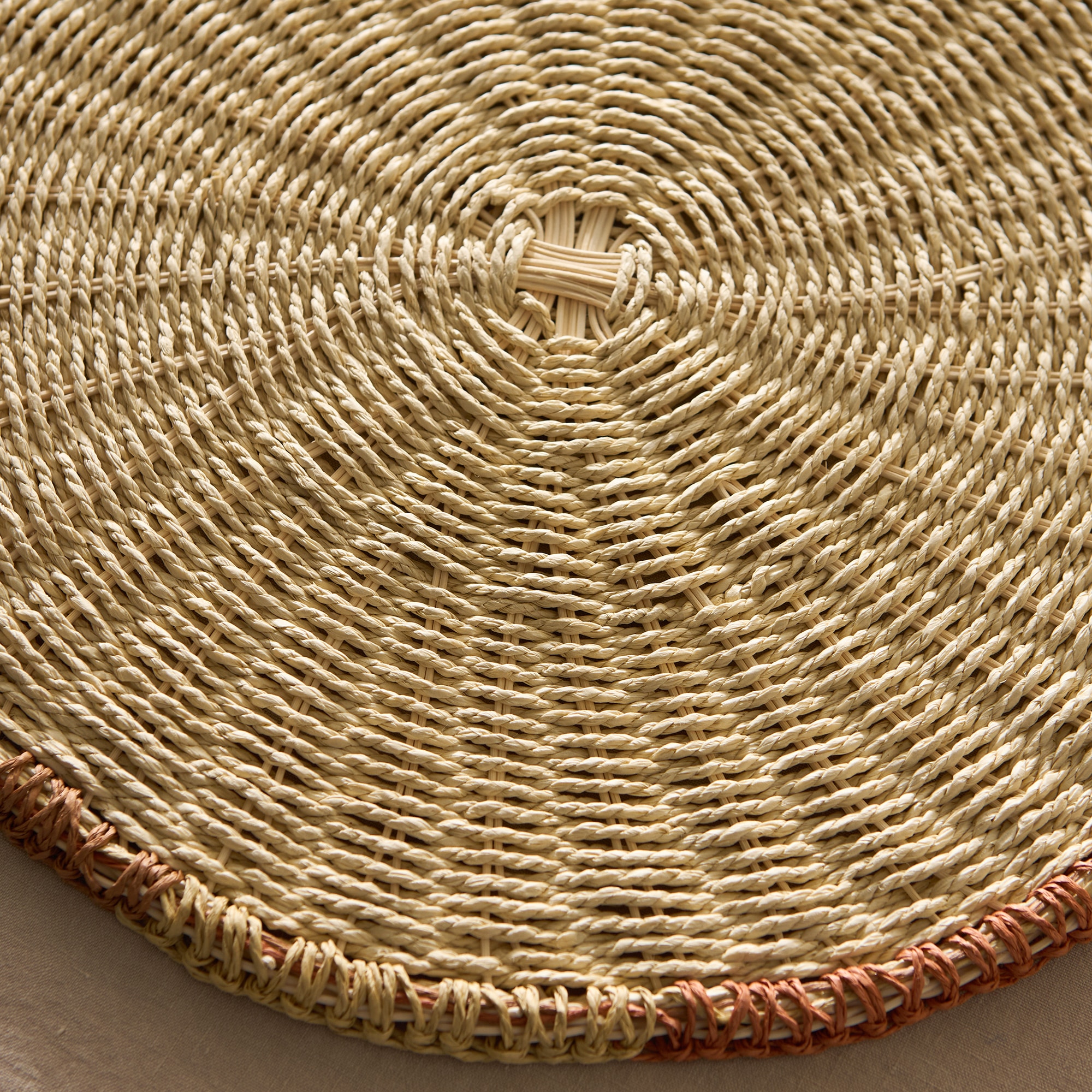 Individual de Rattan Helios Laranja-3