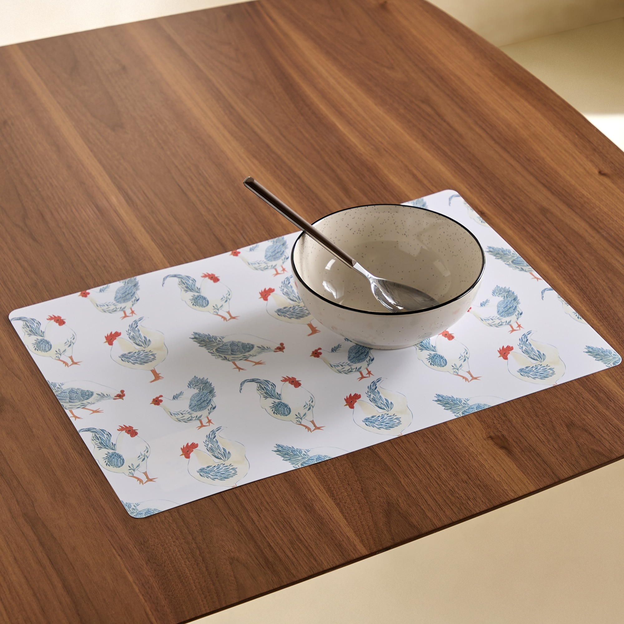 Individual de PVC Hens Azul-1