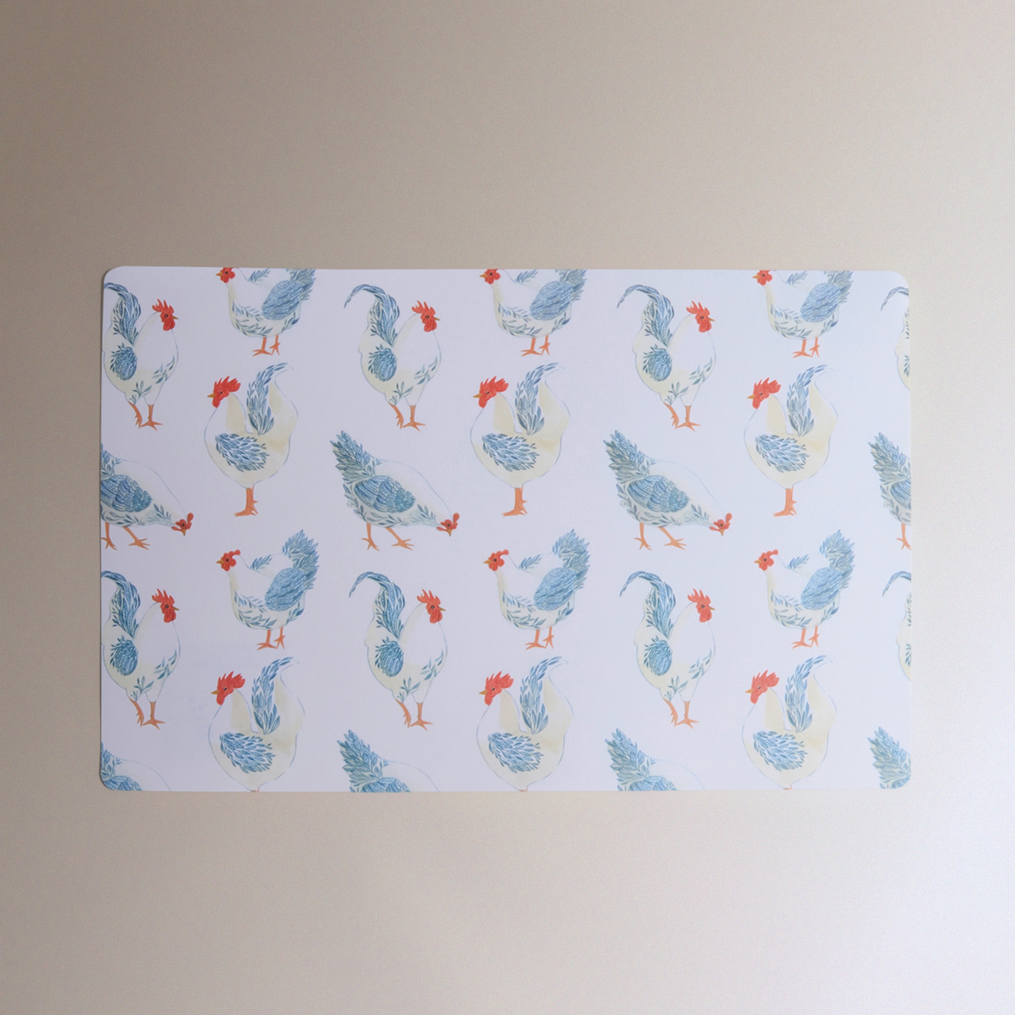 Individual de PVC Hens Azul-2